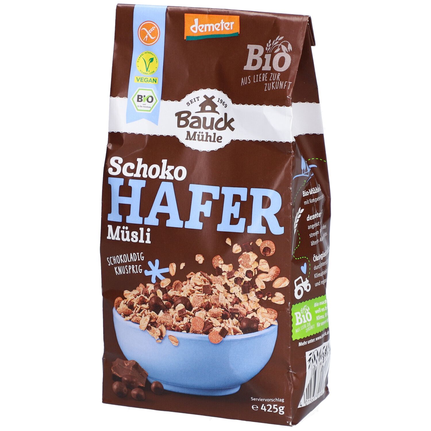 Bauckhof Hafermüsli Schoko, glutenfrei