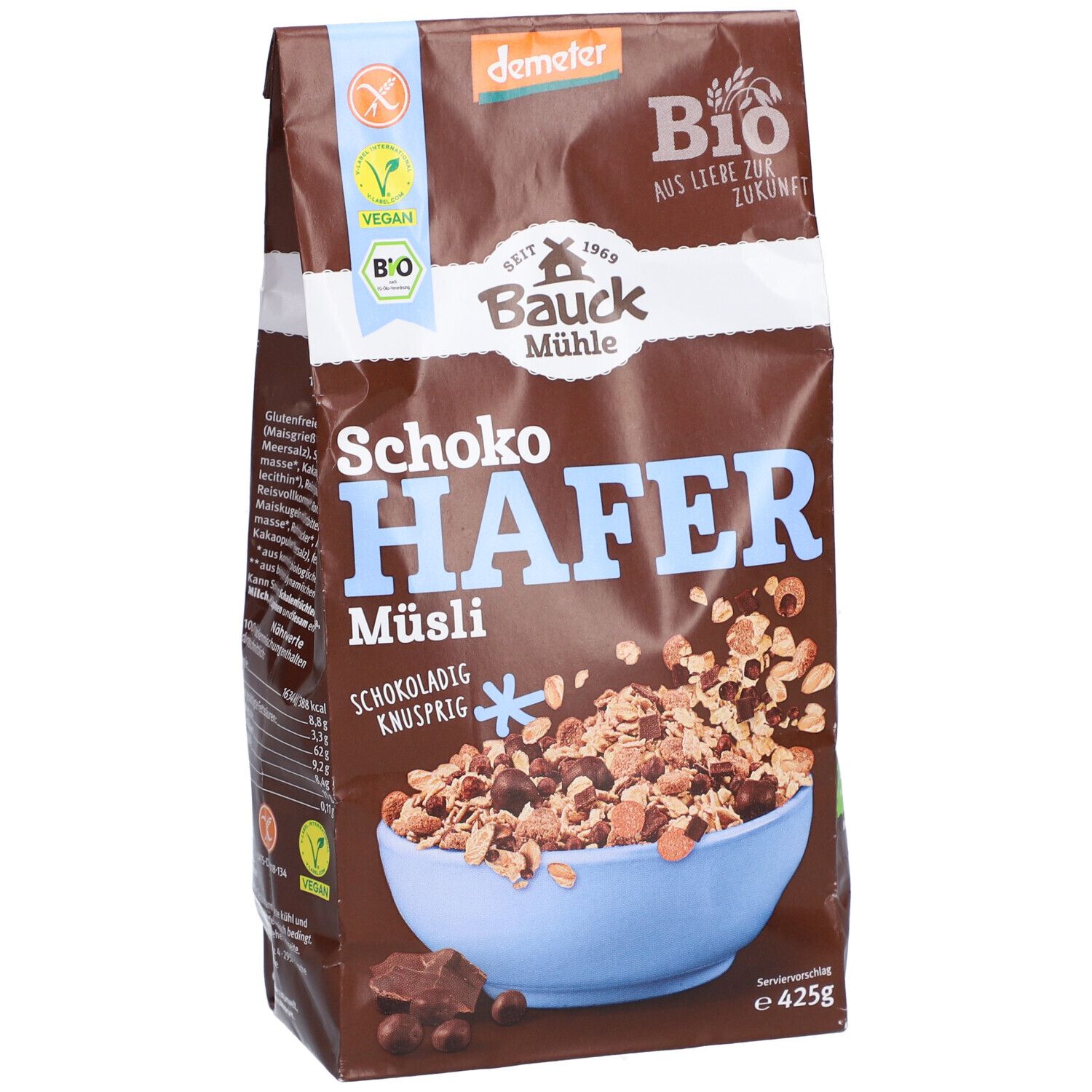 Bauckhof Hafermüsli Schoko, glutenfrei