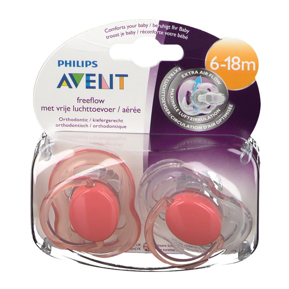 Philips® AVENT Freeflow Beruhigungssauger 6-18 Monate (Farbe/Motiv nicht wählbar)