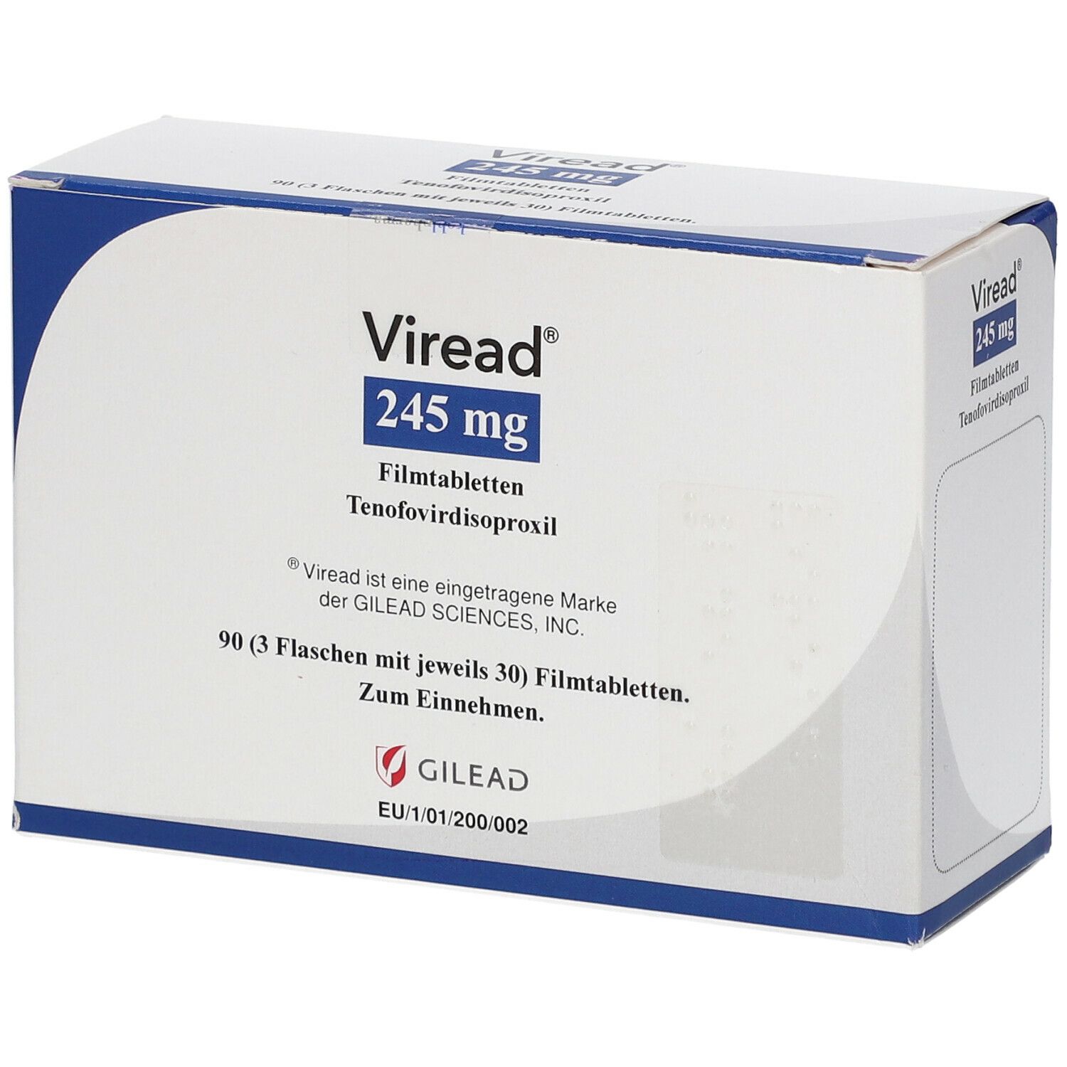 Viread 245 Mg 3x30 St Mit Dem E-Rezept Kaufen - Shop Apotheke