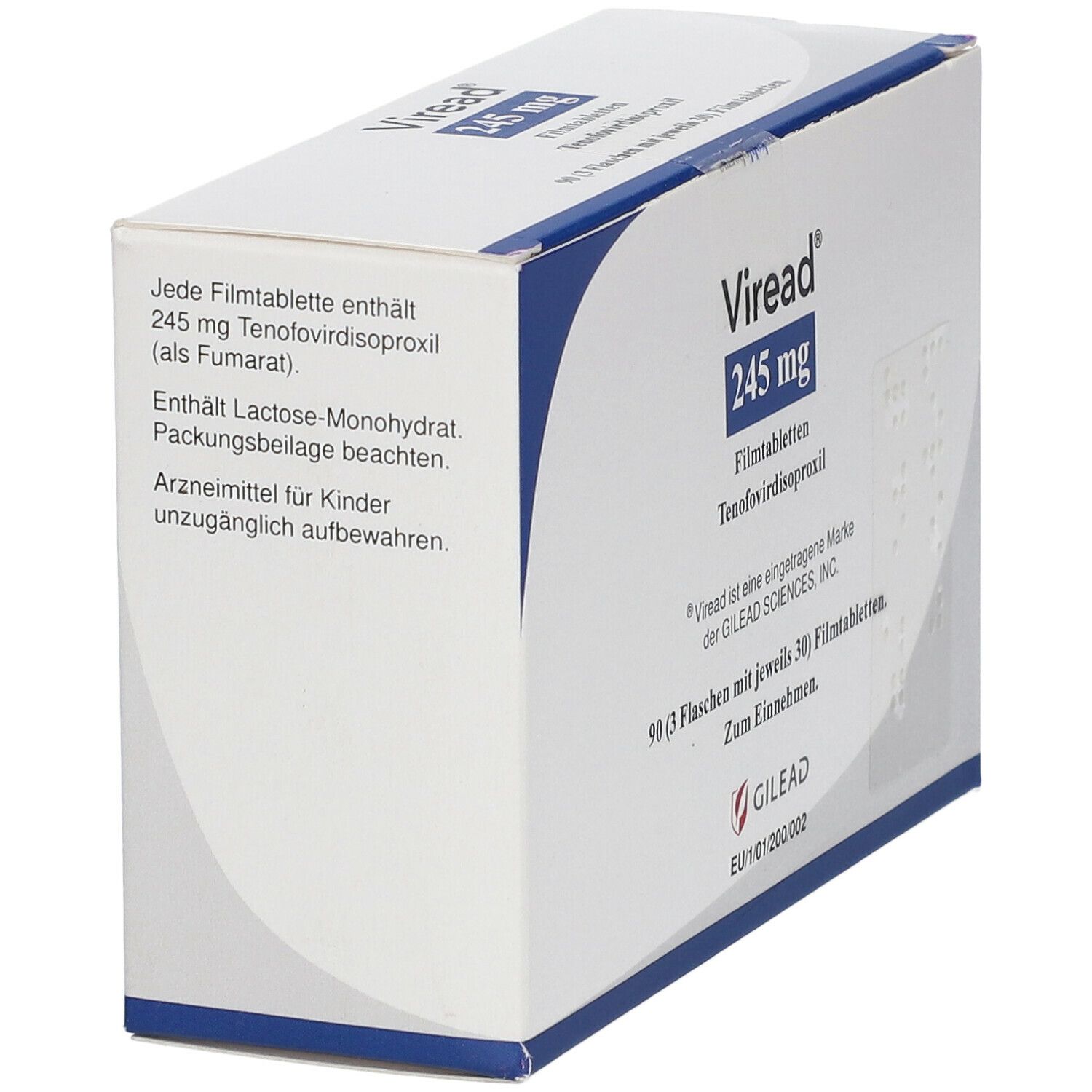 Viread 245 mg Filmtabletten 3x30 St