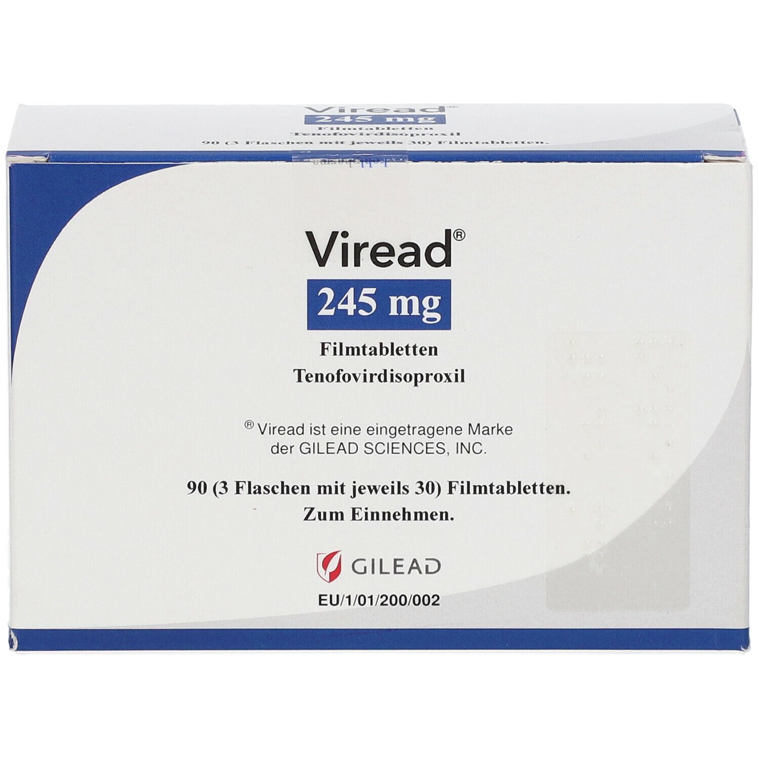 Viread 245 Mg 3x30 St Mit Dem E-Rezept Kaufen - Shop Apotheke