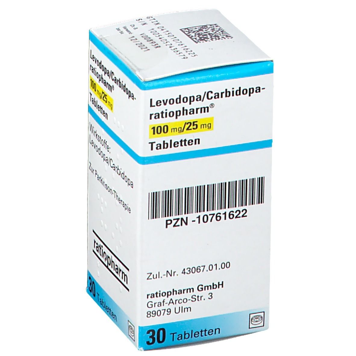 Levodopa/Carbidopa-ratiopharm® 100 mg/25 mg