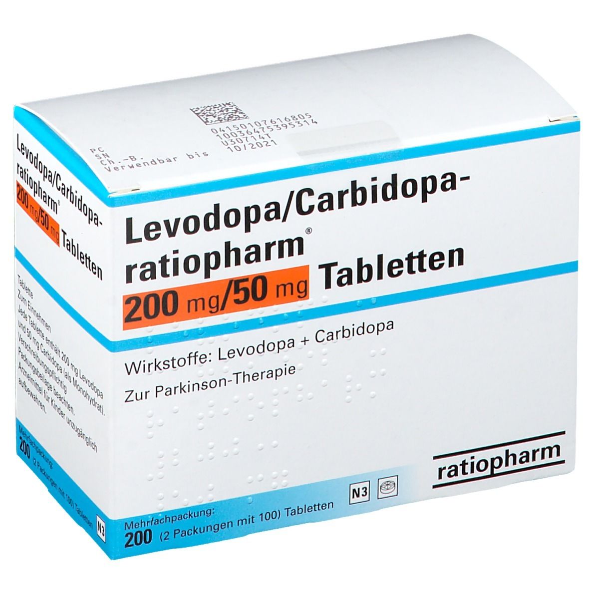 Levodopa/Carbidopa-ratiopharm® 200 mg/50 mg