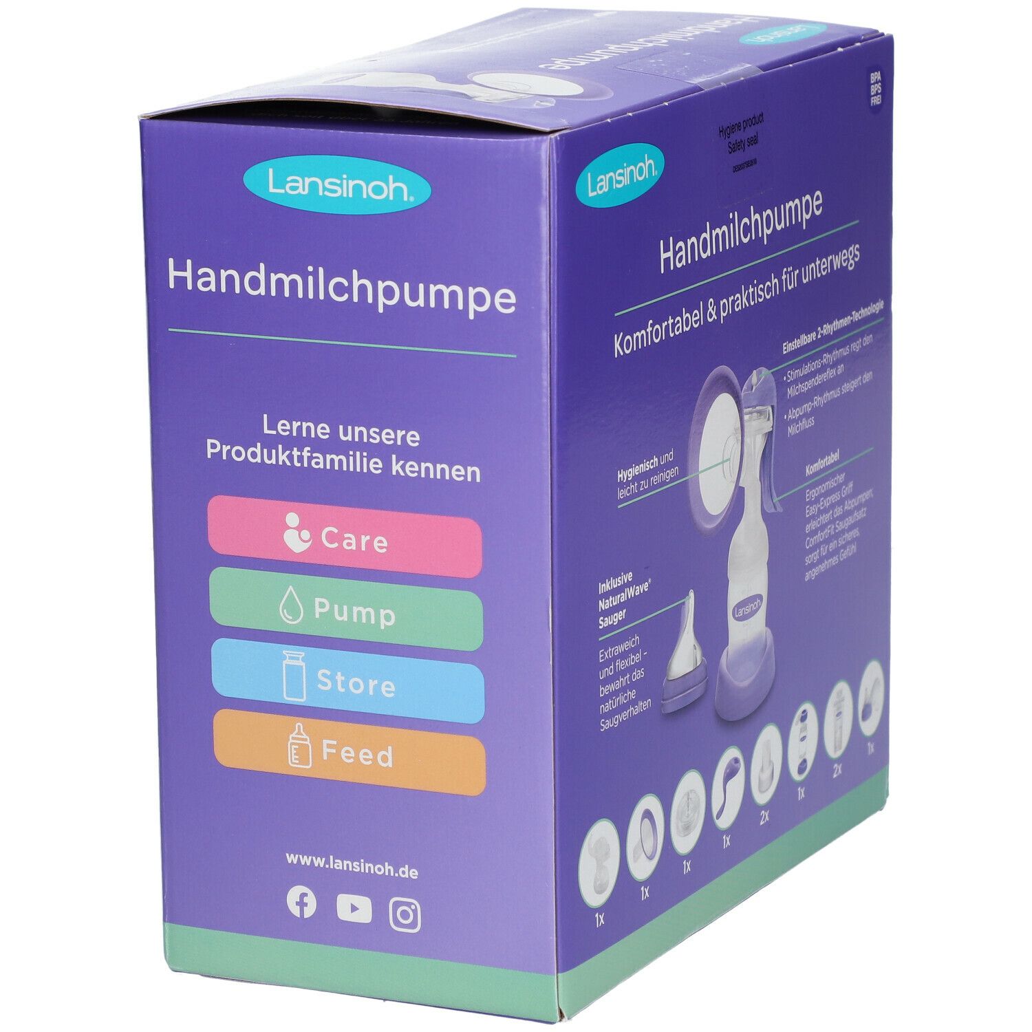 Lansinoh® Handmilchpumpe Weithals