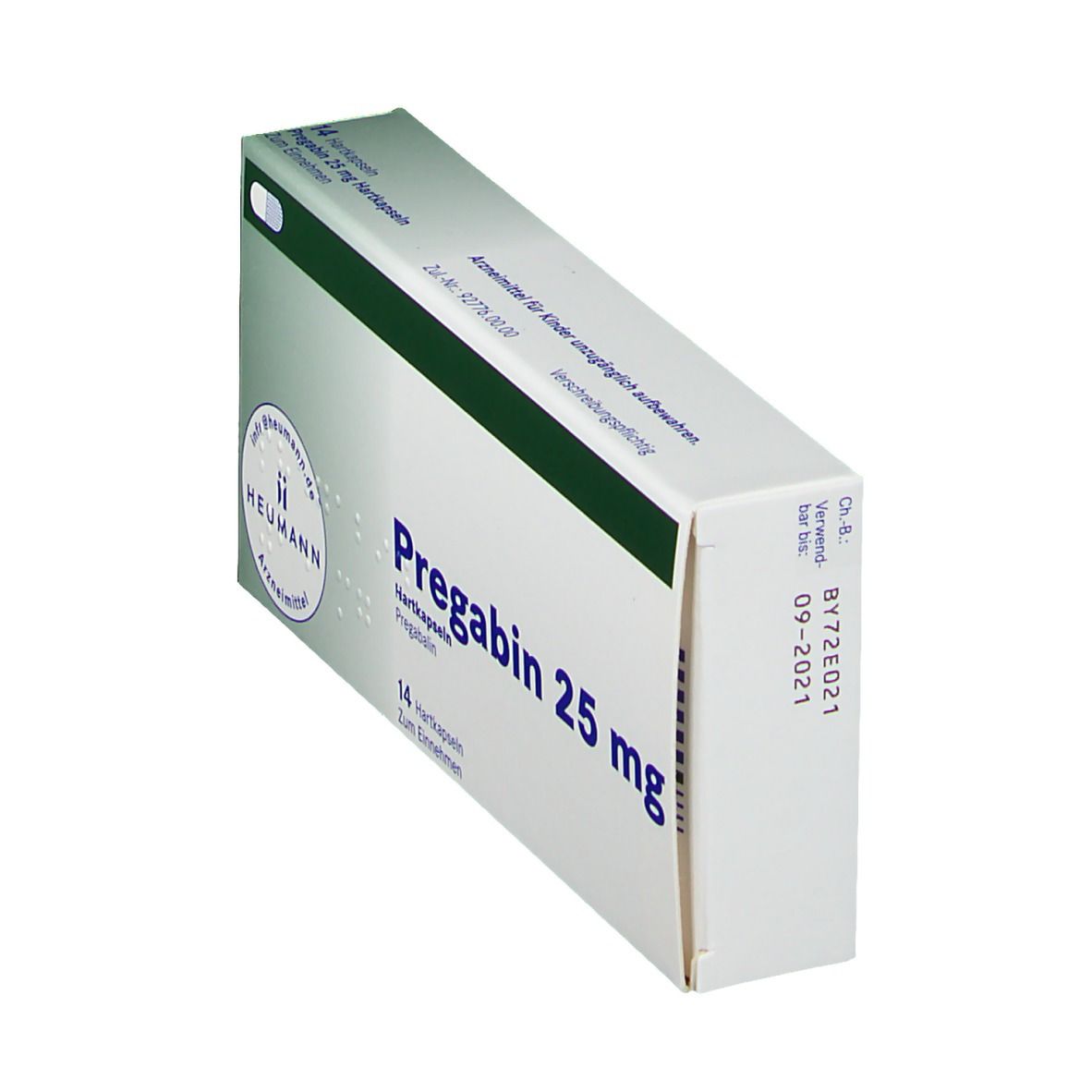 Pregabin 25 mg Hartkapseln 14 St