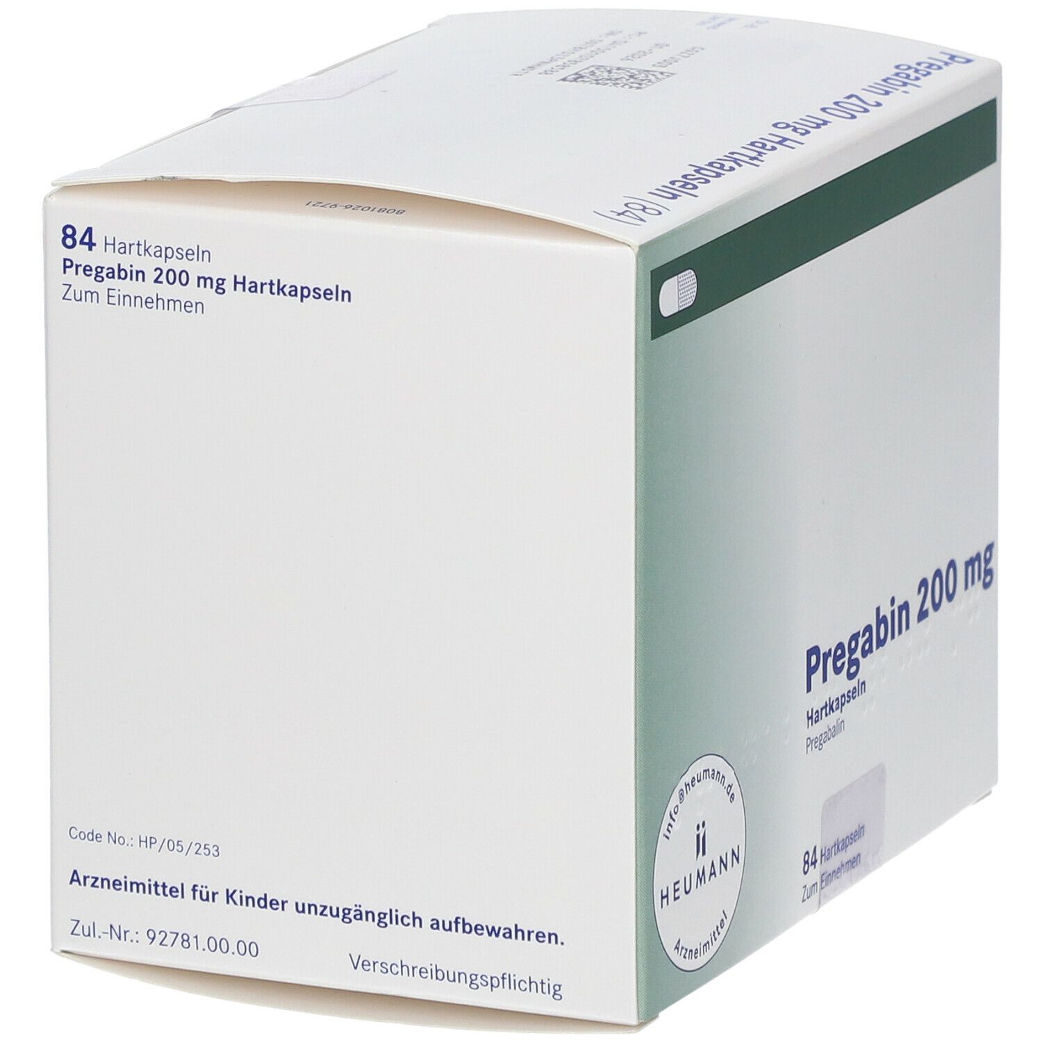 Pregabahexal 200 mg Hartkapseln 84 St