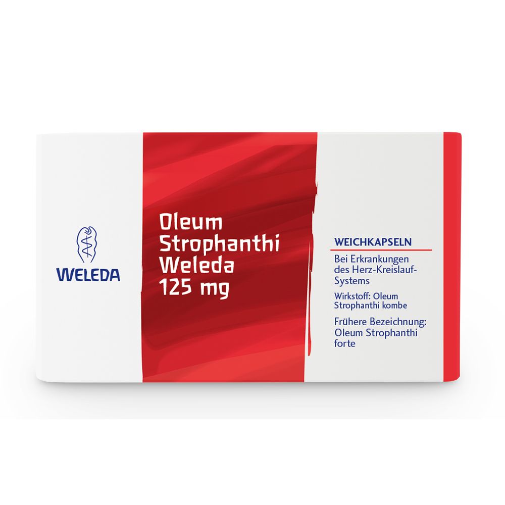 Oleum Strophanthi Weleda 125 mg Weichkapseln 100 St