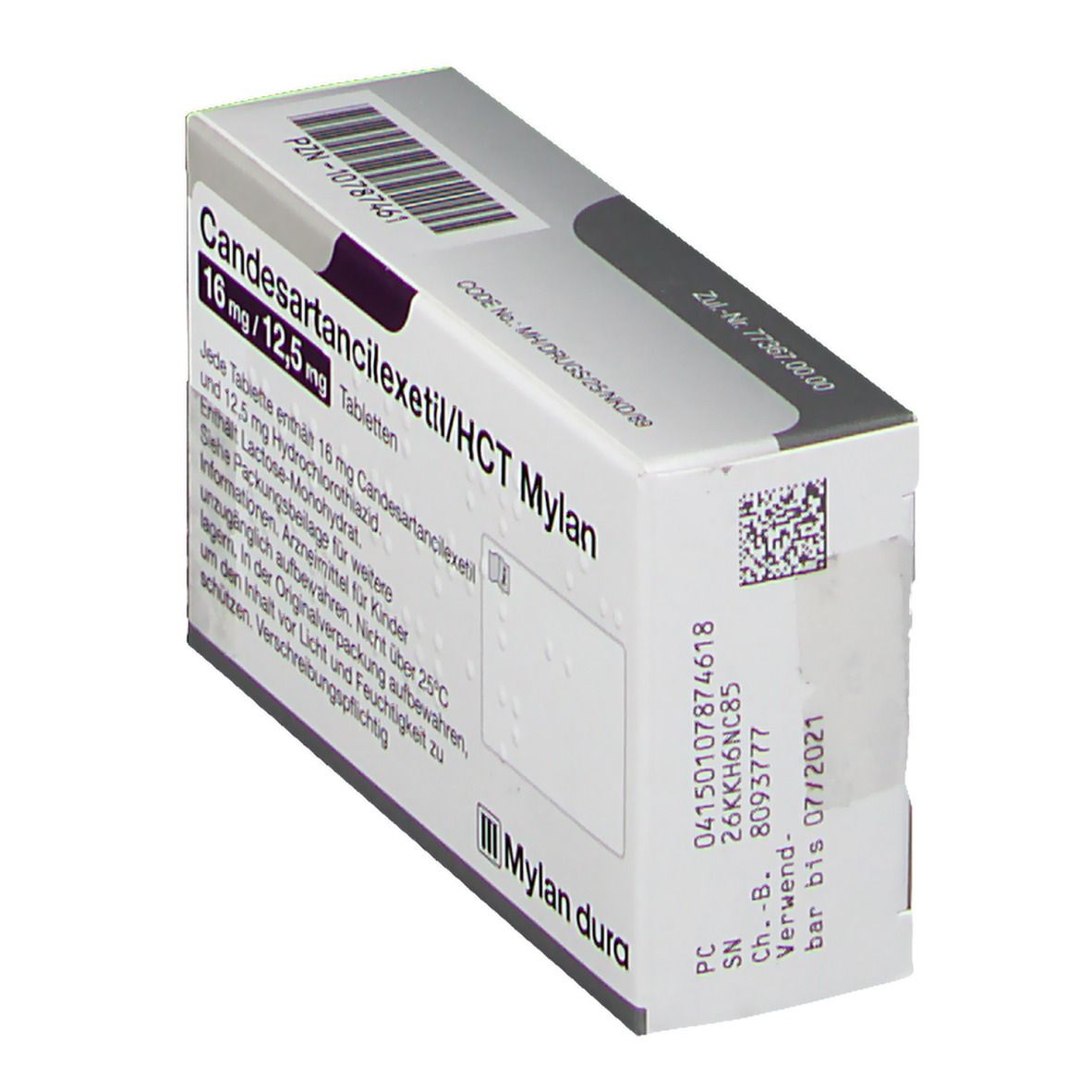 Candesartancilexetil/HCT Mylan 16 mg/12,5 mg