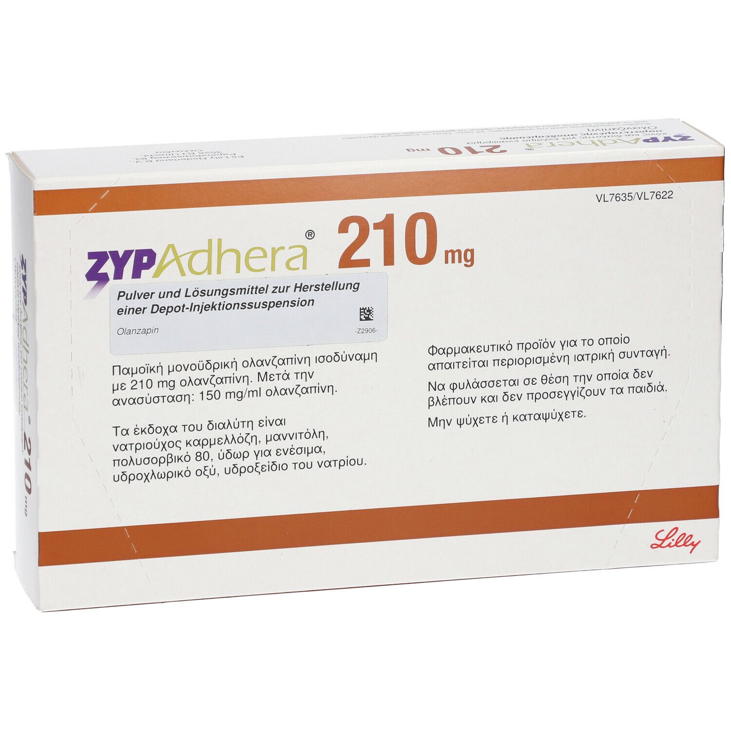 ZYPADHERA 210 mg Plv.+Lsm.z.Her.e.Depot-Inj.-Susp.