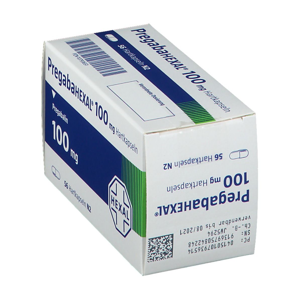 Pregabahexal 100 mg Hartkapseln 56 St