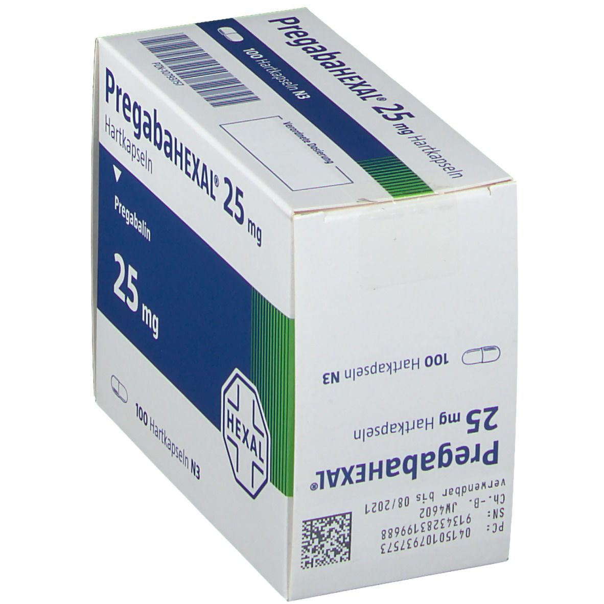 Pregabahexal 25 mg Hartkapseln 14 St