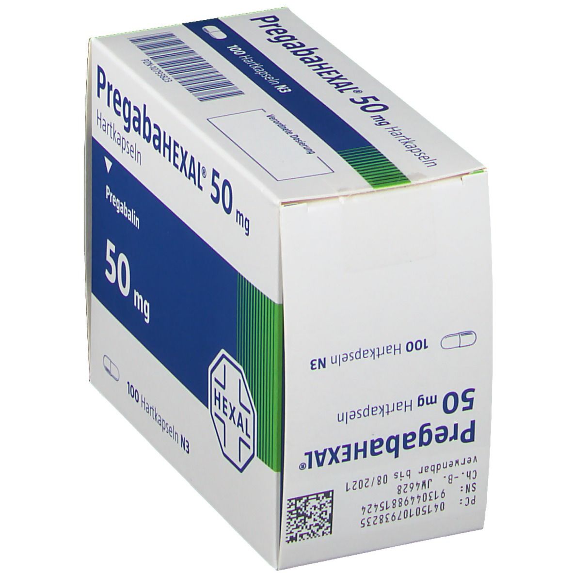 Pregabahexal 50 mg Hartkapseln 100 St