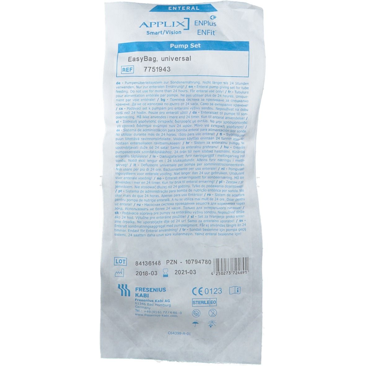APPLIX® Pumpenset EasyBag ENFit universell