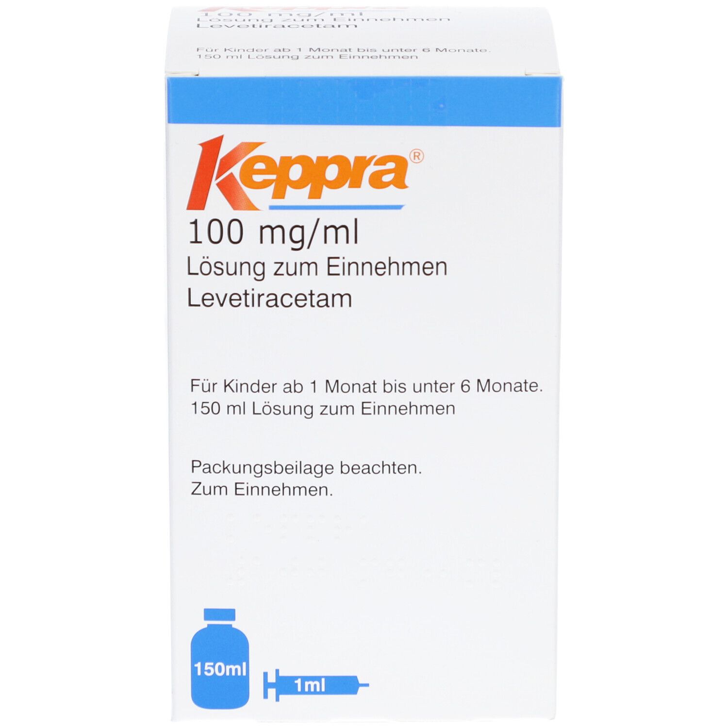 KEPPRA 100 mg/ml Lsg.z.Einnehmen 1ml Dos.Pipette