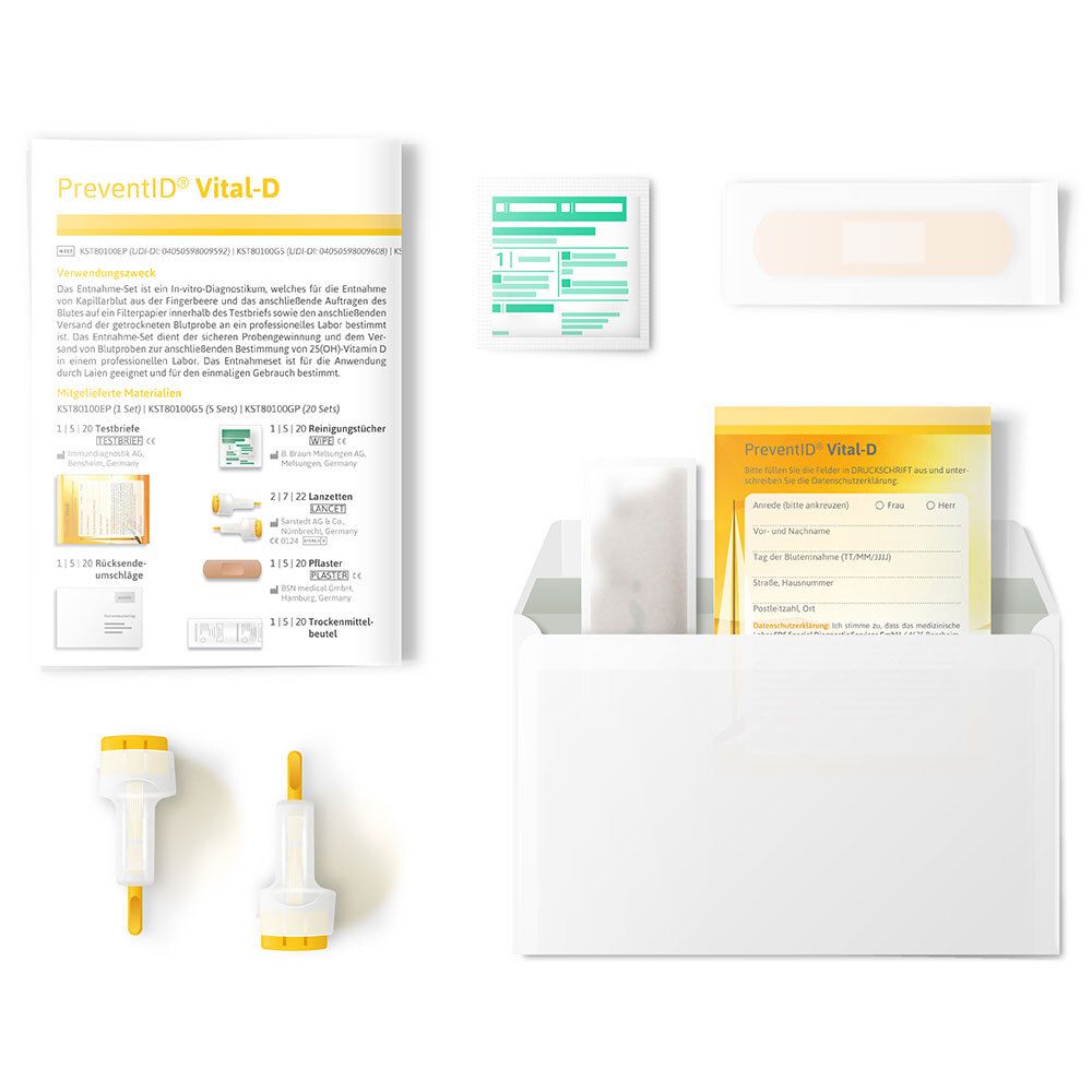 Preventid Vital-D Vitamin D Trockenbluttest 1 St Test