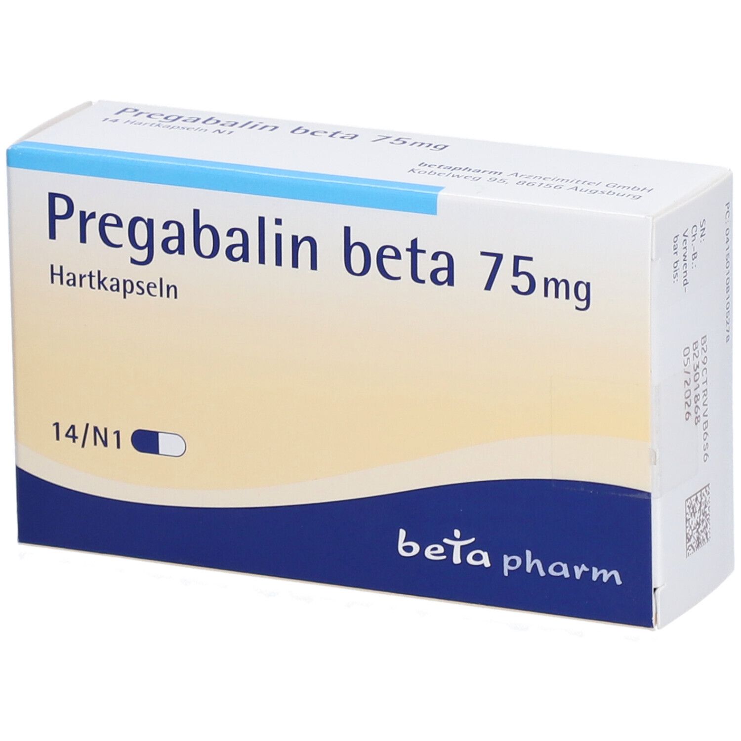 Pregabalin beta 75 mg