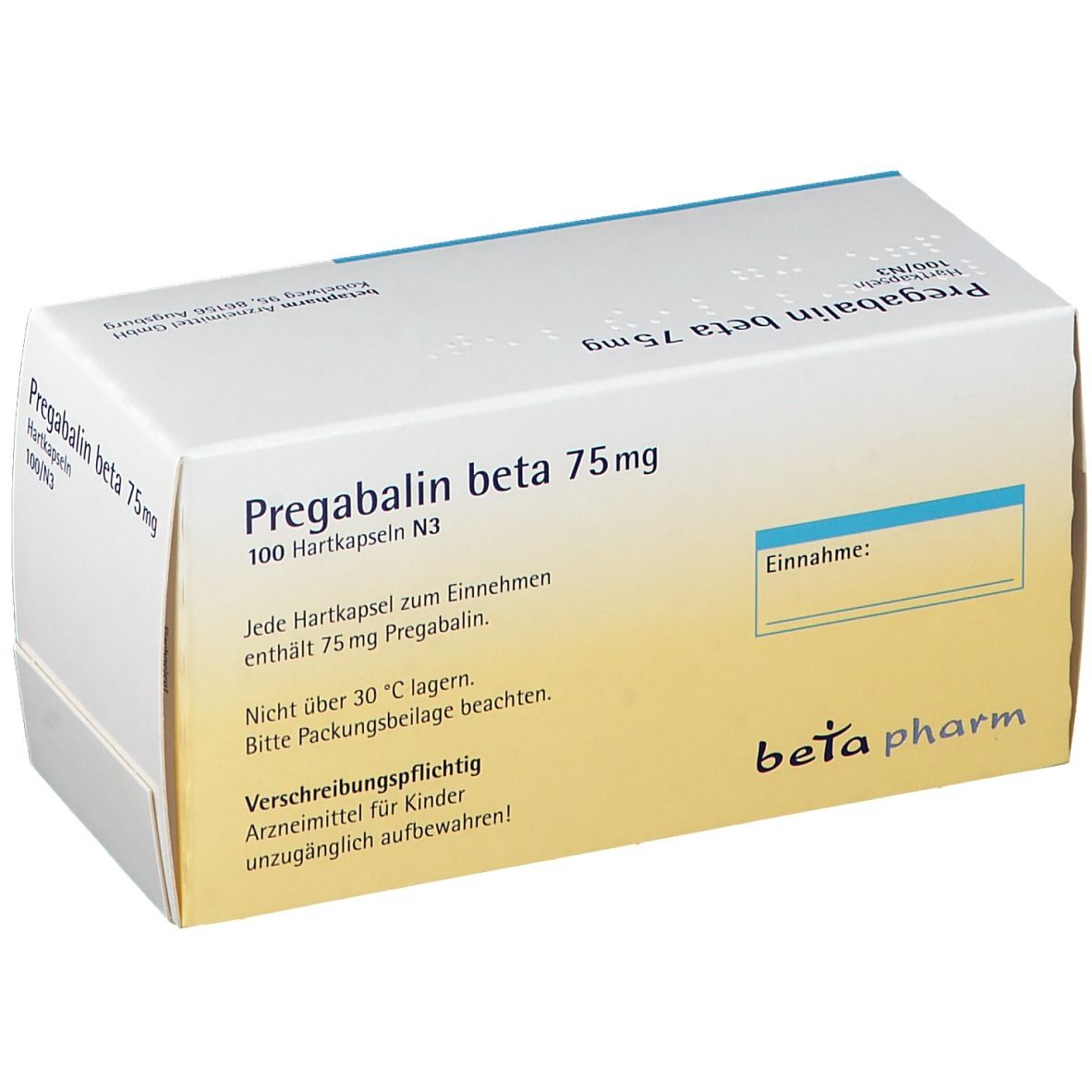 Pregabalin beta 75 mg