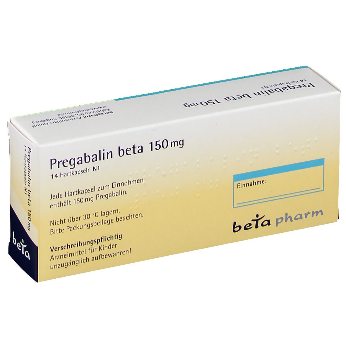 Pregabalin beta 150 mg