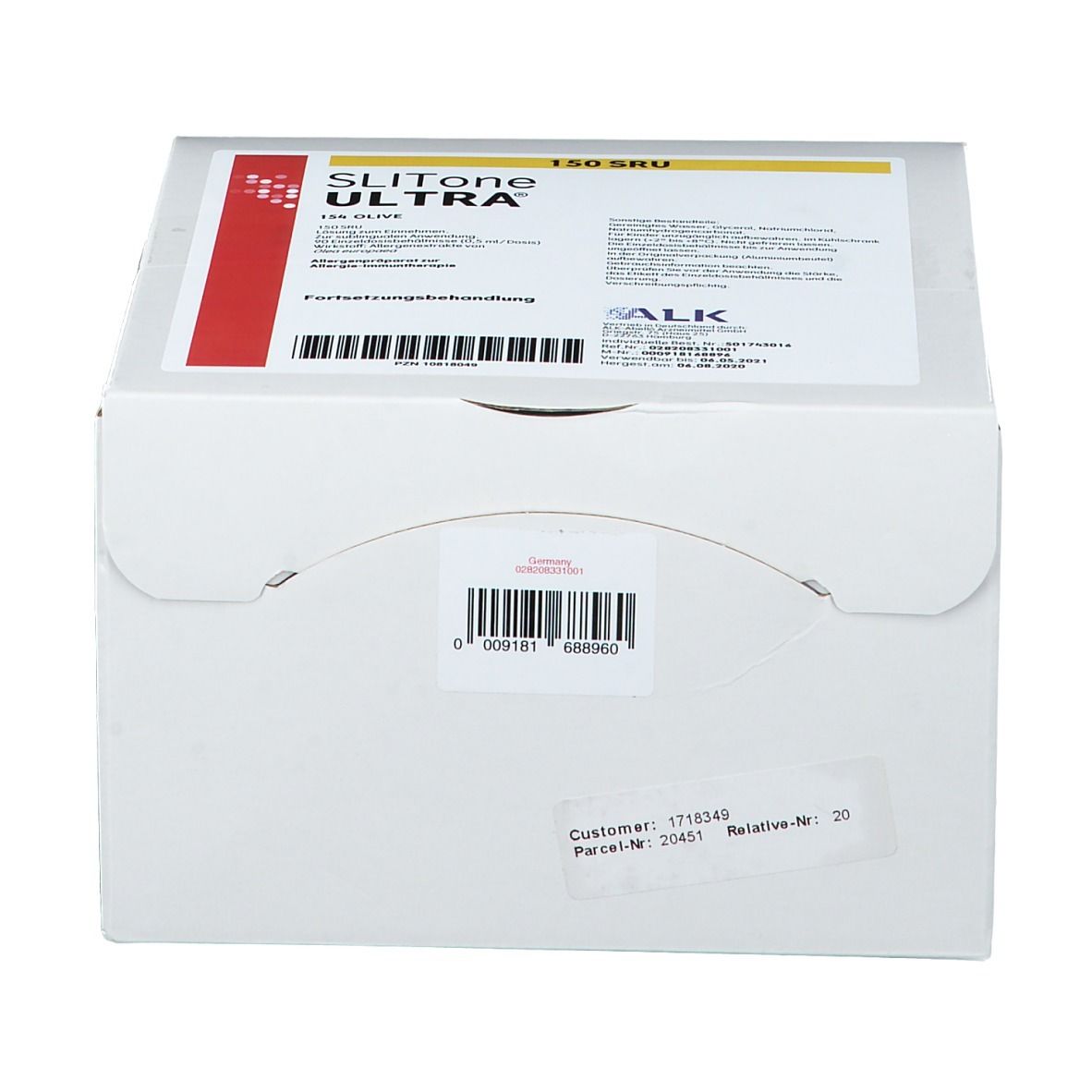 SLITONE ULTRA® 154 Olive Fortsetzungsbeh.Tropfen