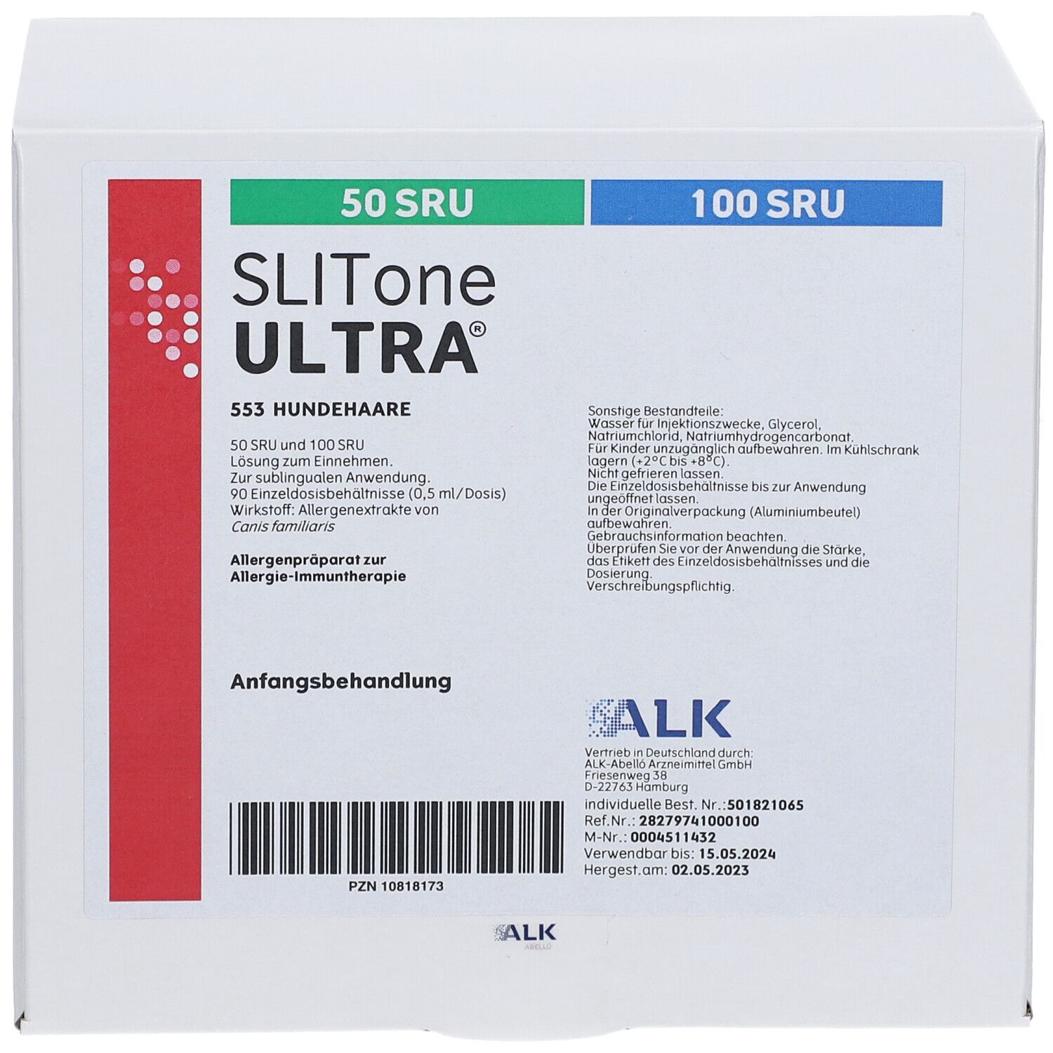 SLITONE ULTRA® 553 Hundehaare Anfangsbeh.Tropfen