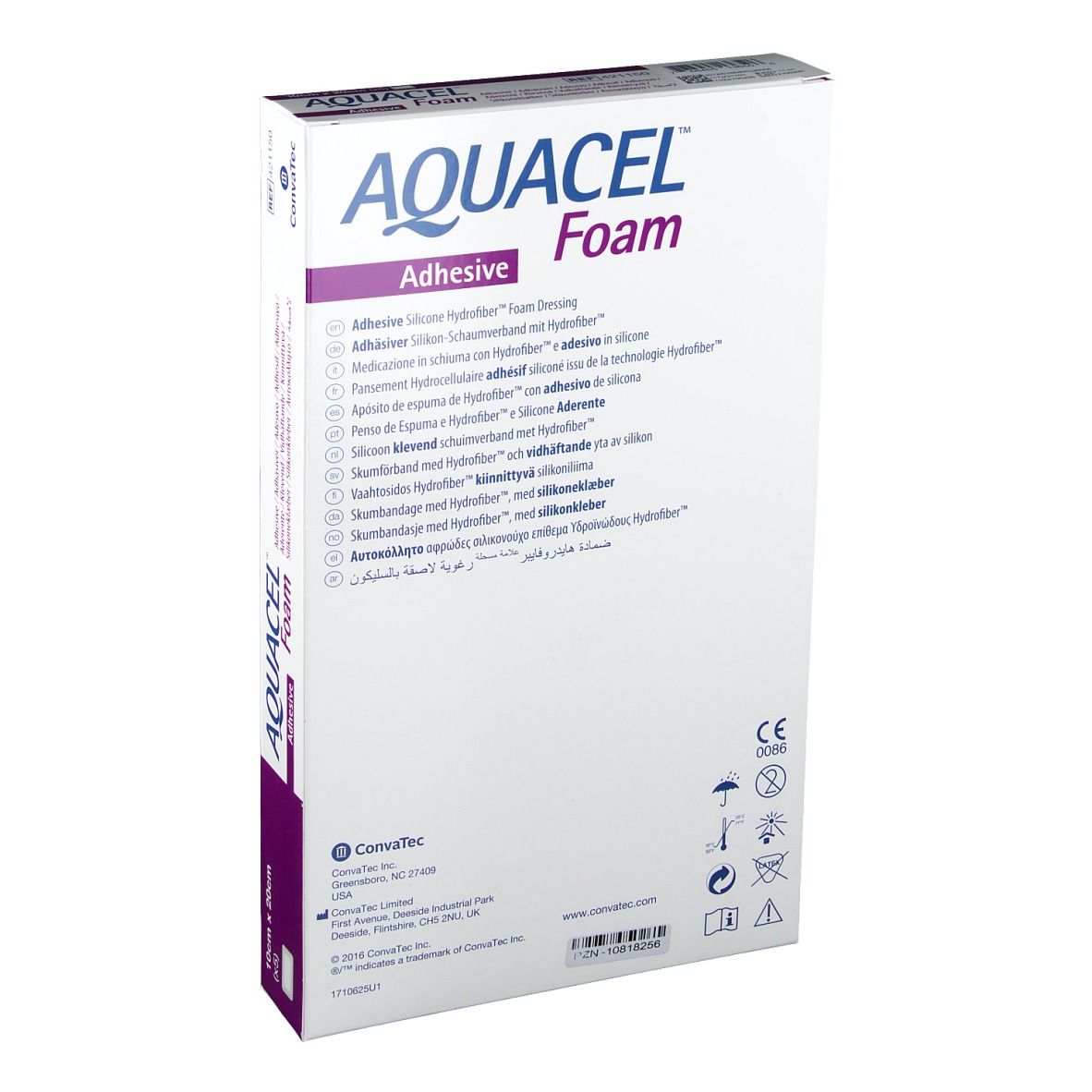 AQUACEL® Foam adhäsiv 10 cm x 20 cm