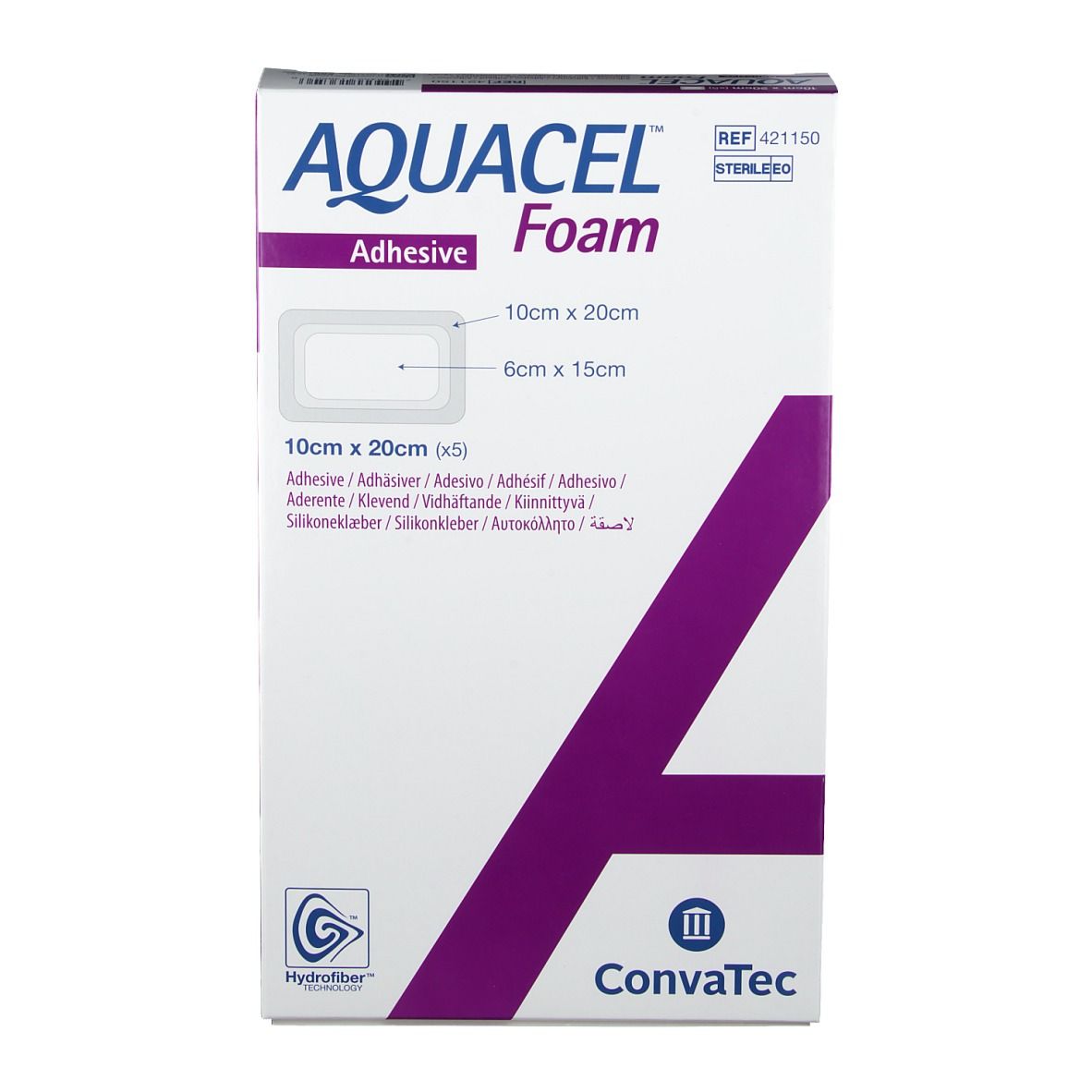 AQUACEL® Foam adhäsiv 10 cm x 20 cm