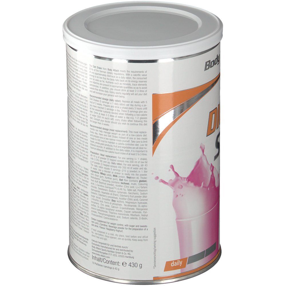 Body Attack Diät Shake Himbeer-Joghurt
