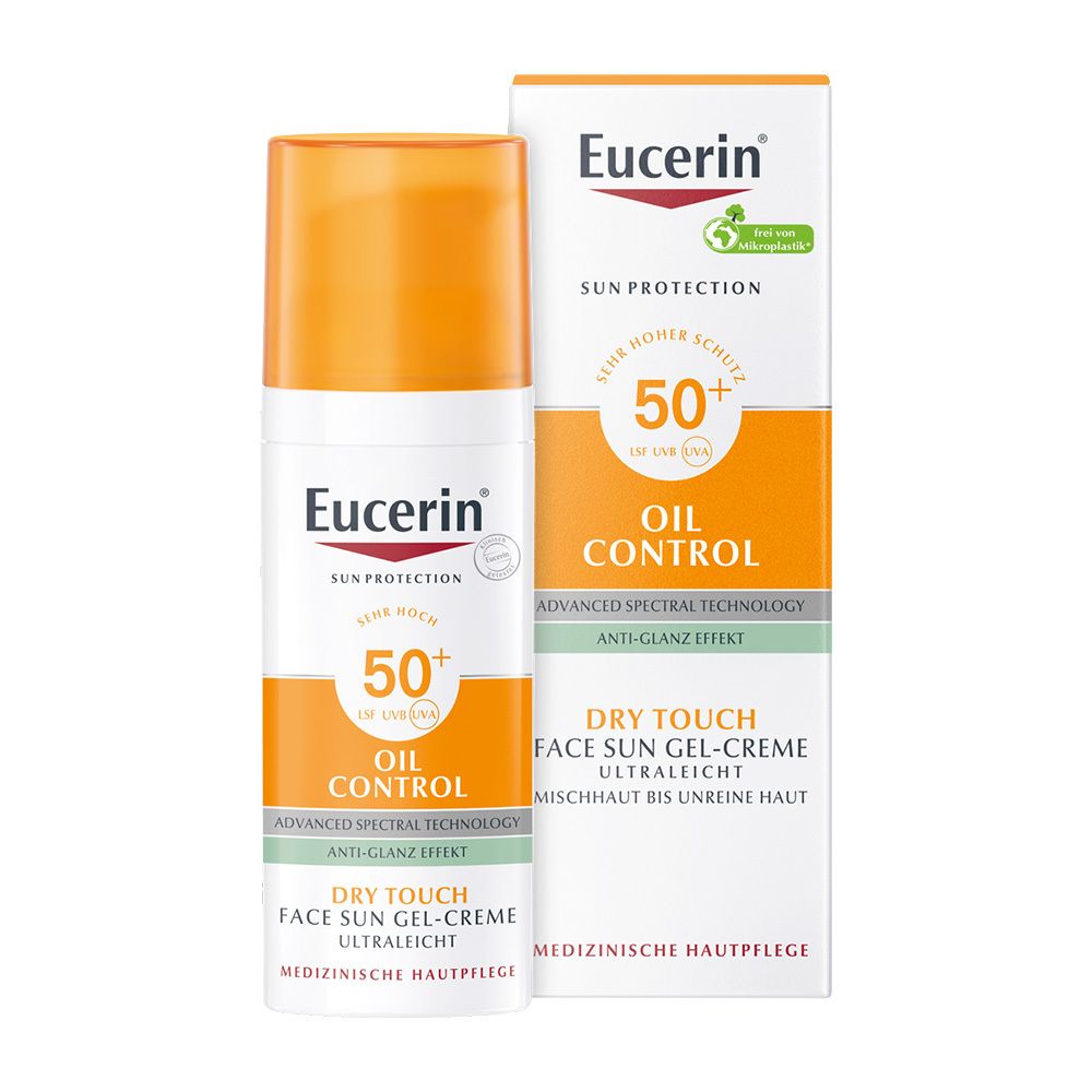 Eucerin® Oil Control Face Sun Gel-Creme LSF 50+ + Eucerin Oil Control Body LSF50+ 50ml GRATIS