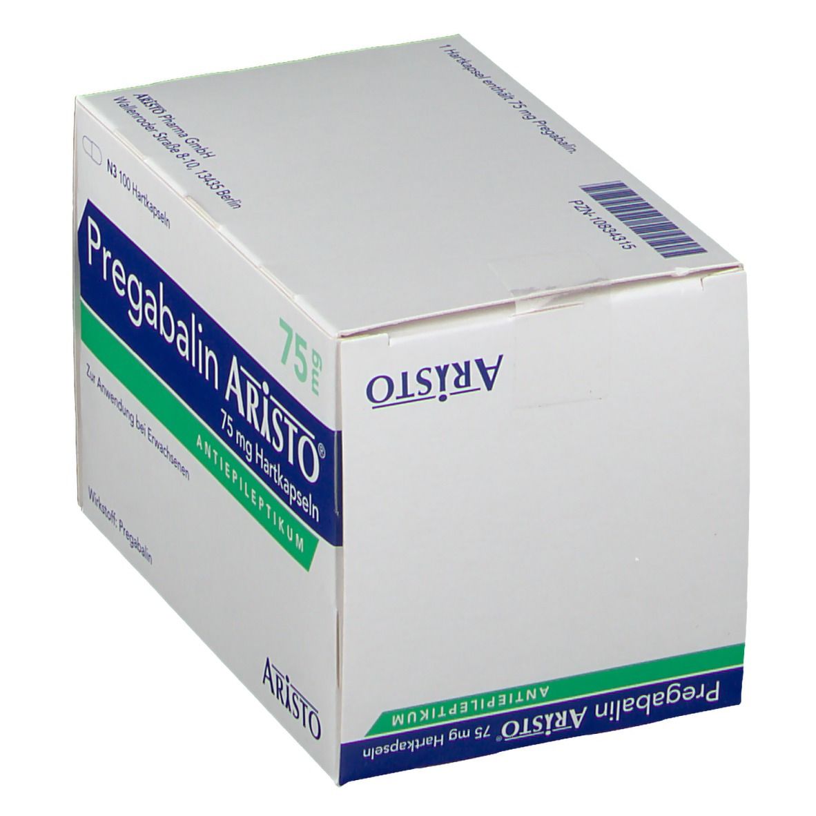 Pregabalin Aristo 75 mg Hartkapseln 100 St