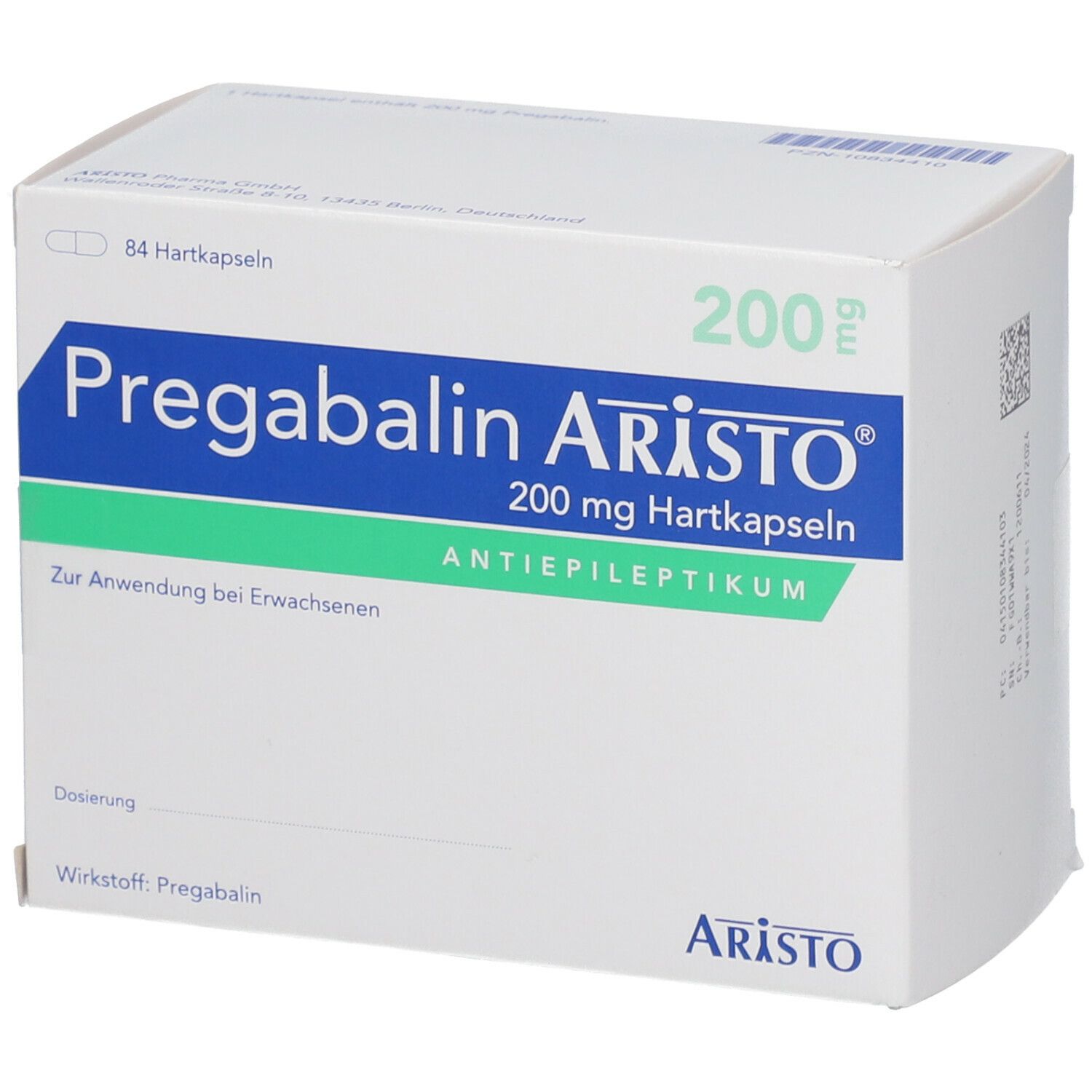 Pregabalin Aristo® 200 mg 84 St mit dem E-Rezept kaufen - Shop Apotheke