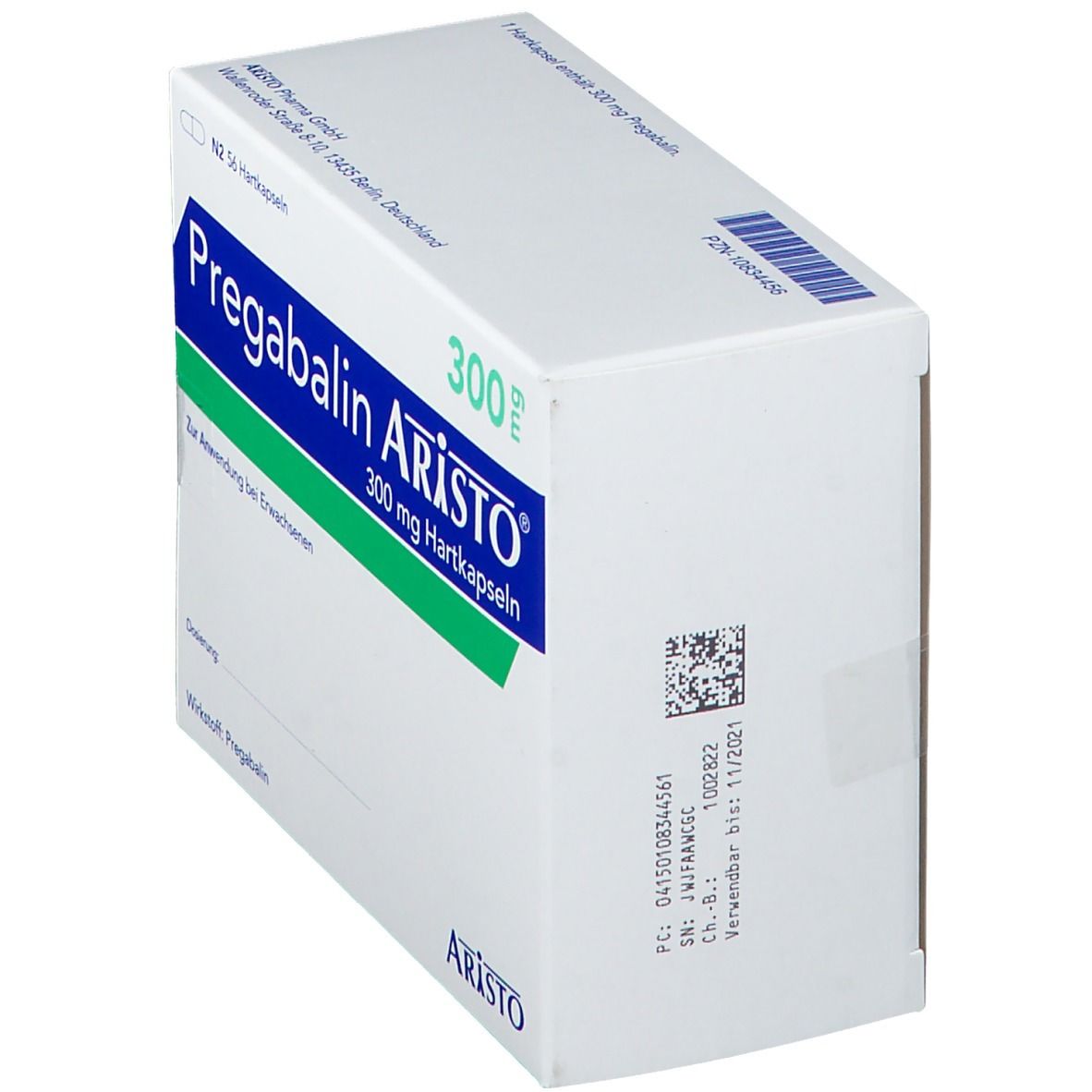 Pregabalin Aristo 300 mg Hartkapseln 56 St