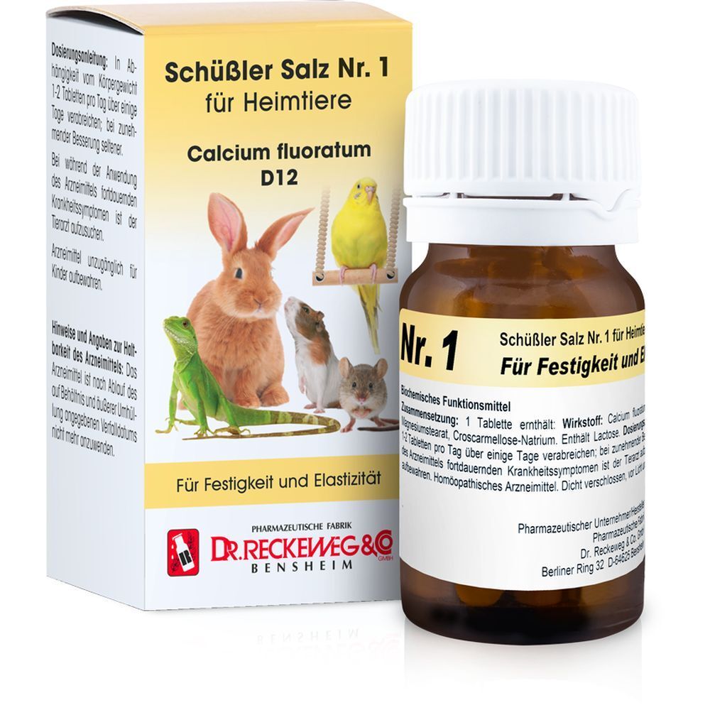 Schüßler Salz Nr. 1 für Heimtiere Calcium fluoratum D12