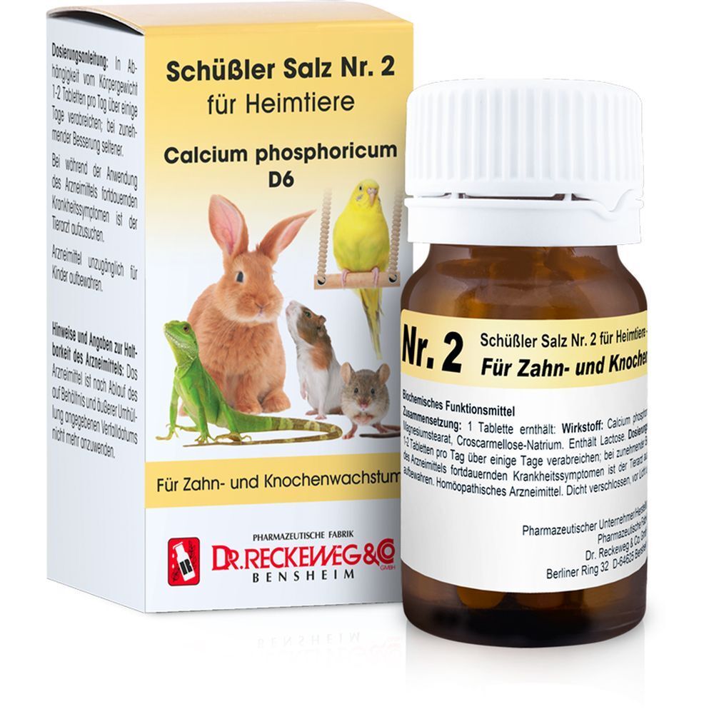 Schüßler Salz Nr. 2 für Heimtiere Calcium phosphoricum D6