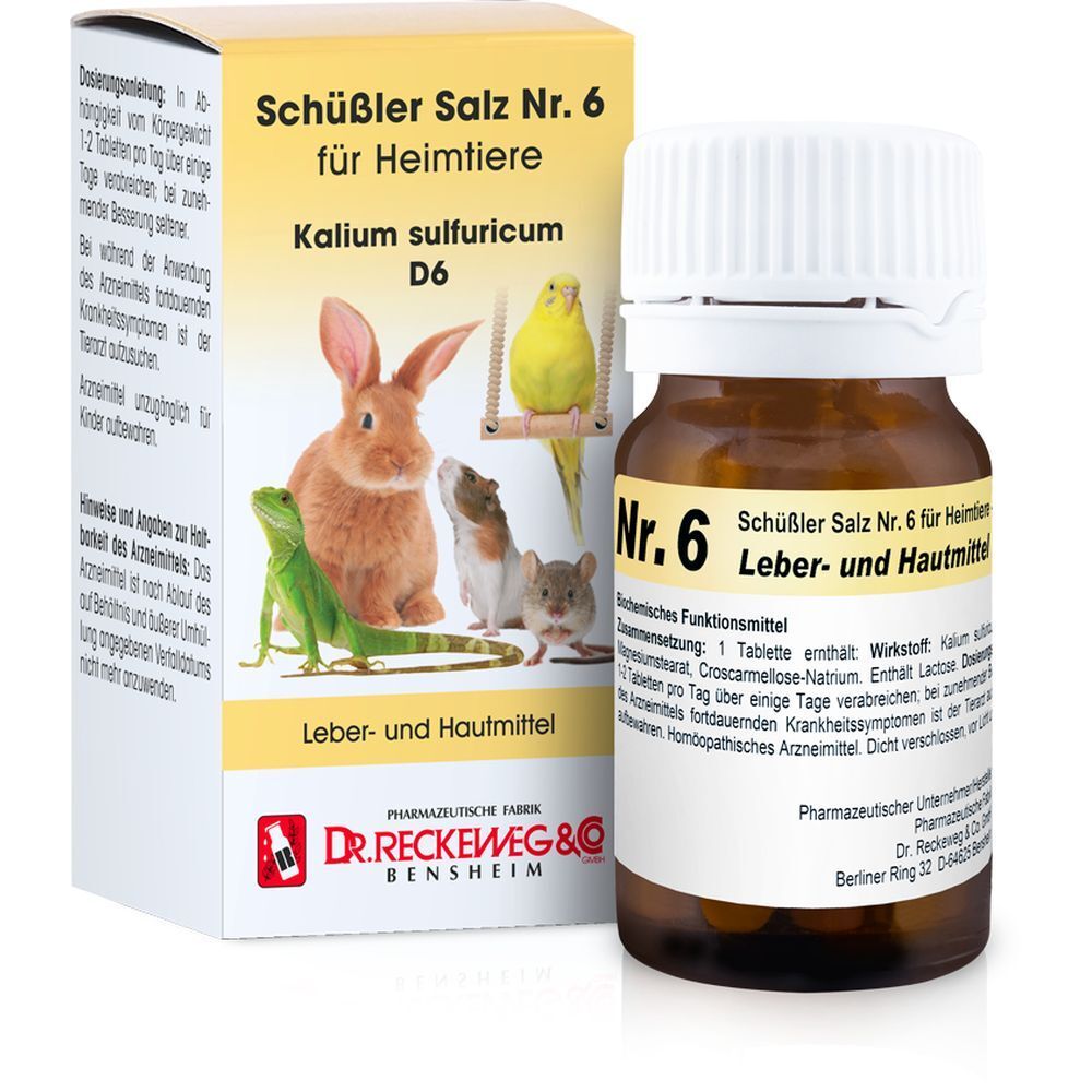 Schüßler Salz Nr. 6 für Heimtiere Kalium sulfuricum D6