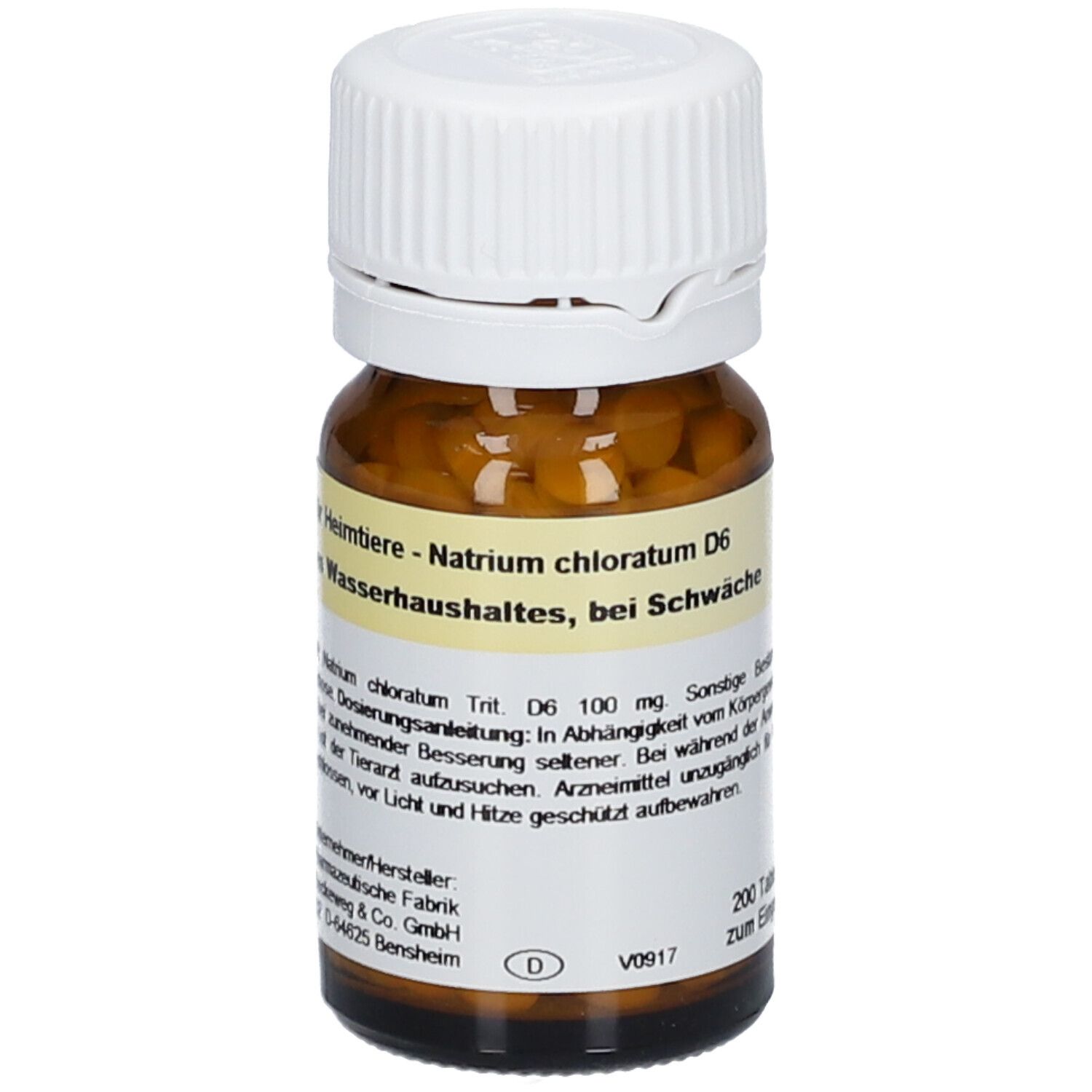 Schüßler Salz Nr. 8 für Heimtiere Natrium chloratum D6