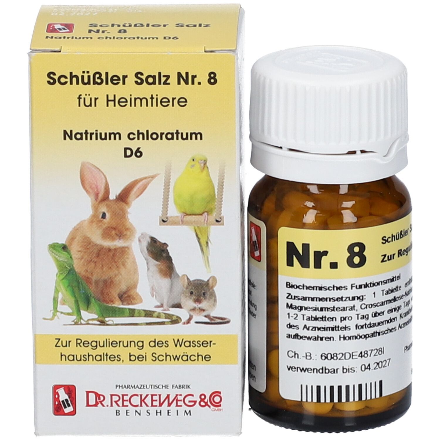 Schüßler Salz Nr. 8 für Heimtiere Natrium chloratum D6