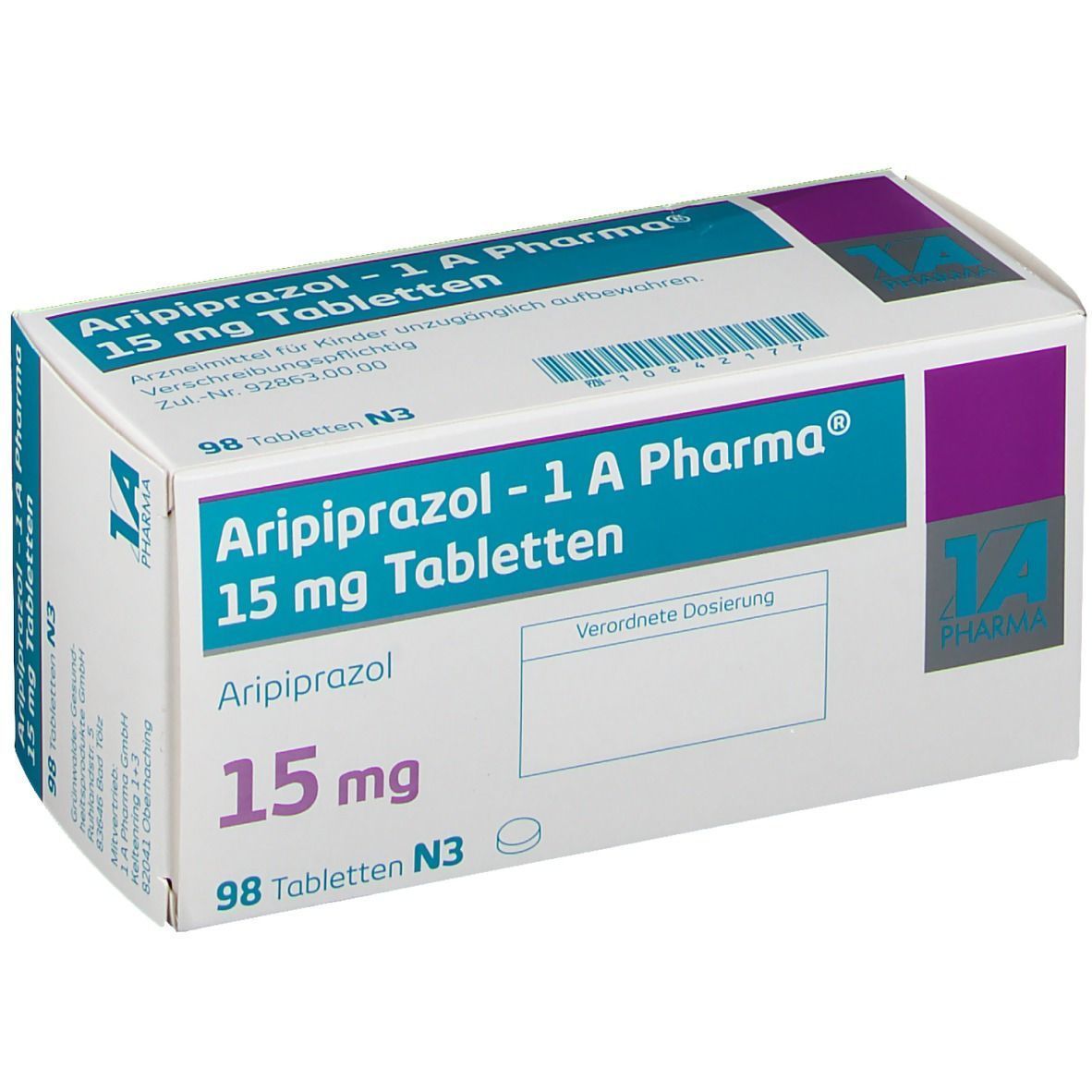 Aripiprazol - 1 A Pharma® 15 mg