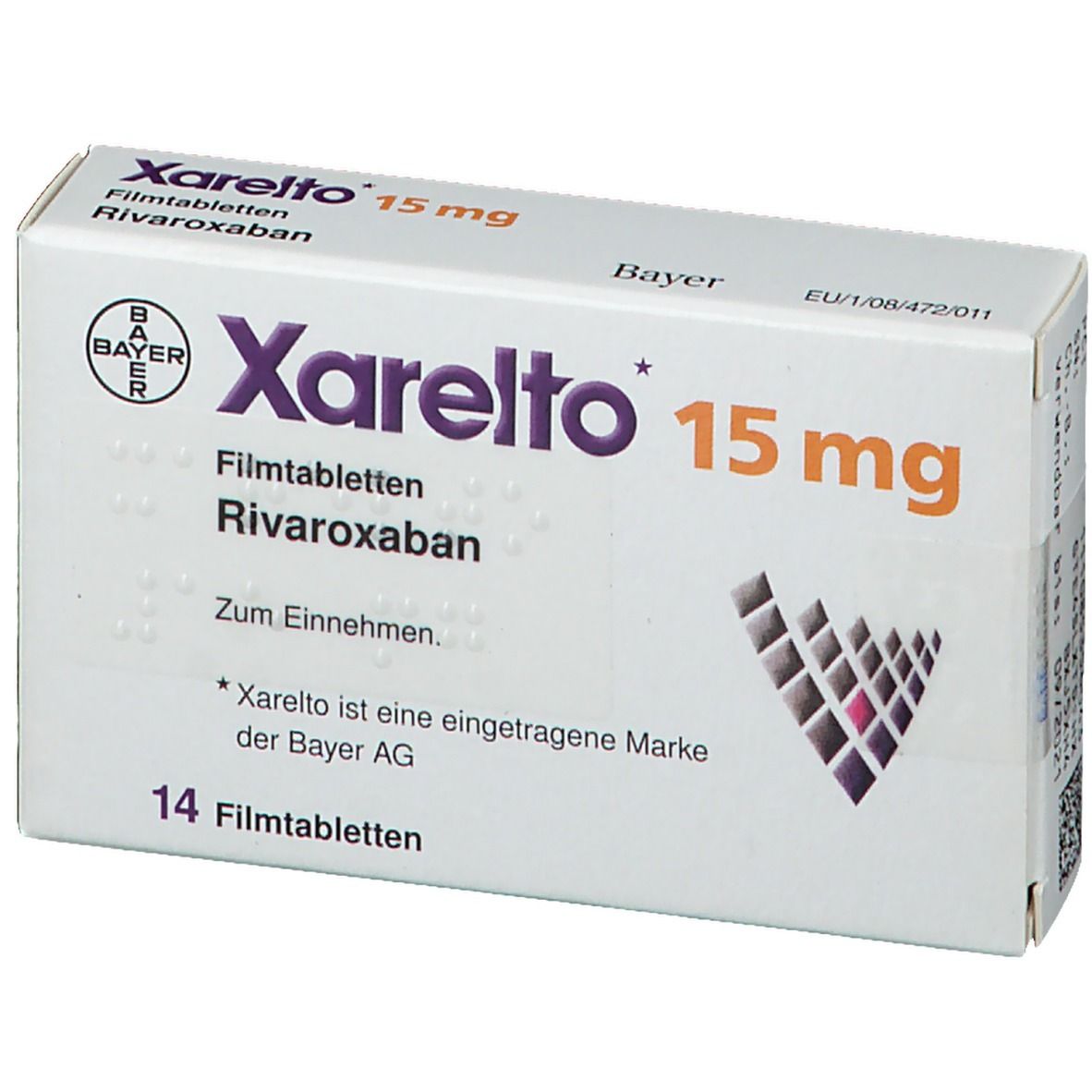 Xarelto® 15 Mg 14 St Mit Dem E-Rezept Kaufen - Shop Apotheke