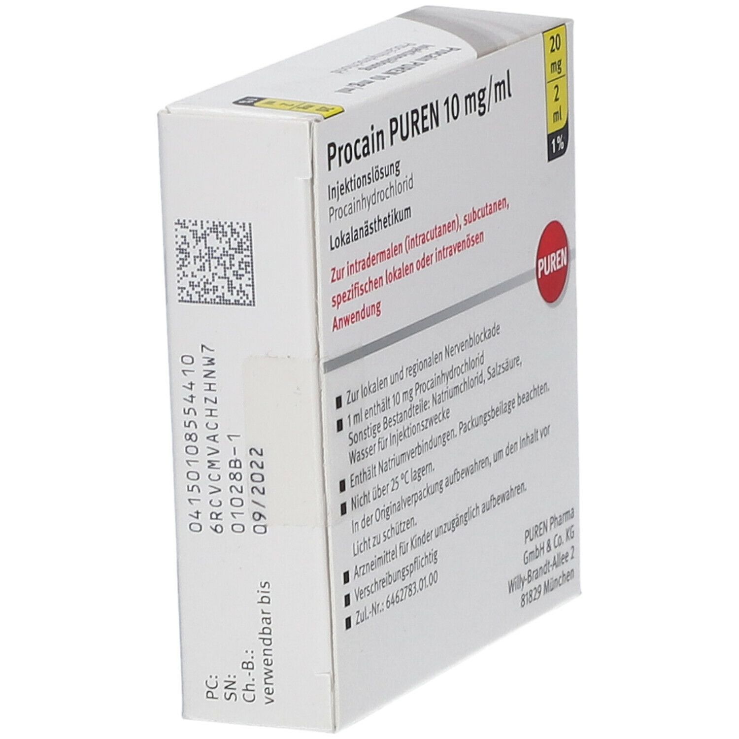 Procain PUREN 10mg/ml