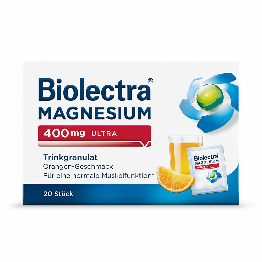 Biolectra Magnesium 400 mg ultra Trinkgranulat Orange