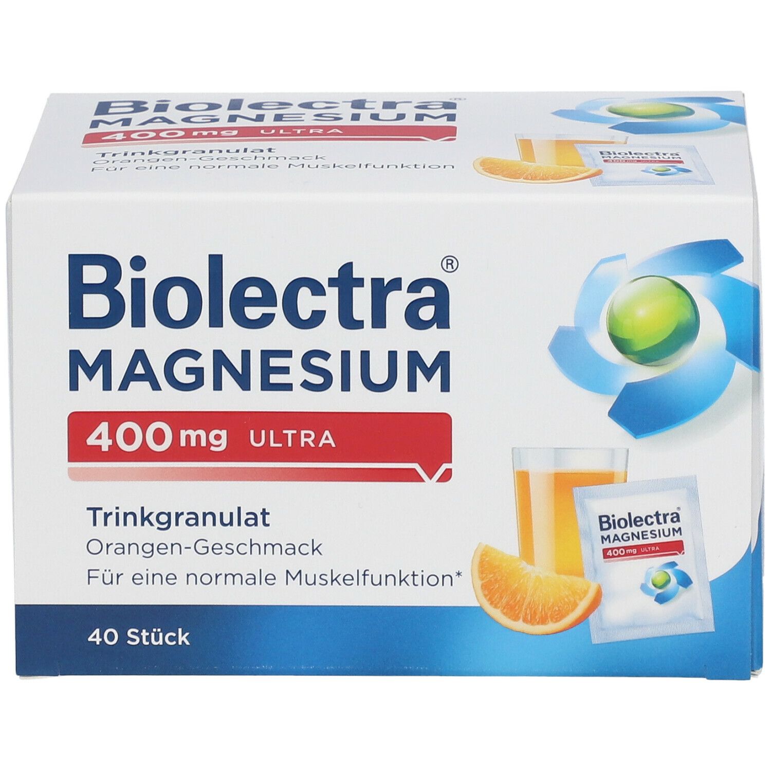 Biolectra® Magnesium 400 mg ultra Trinkgranulat Orange