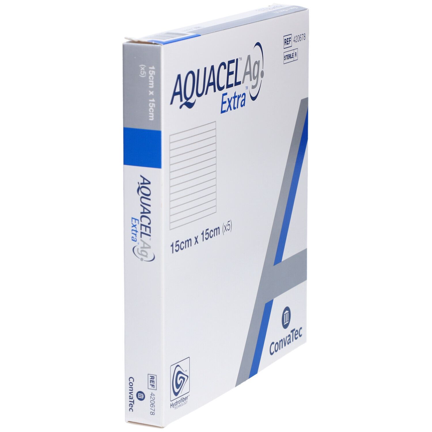 AQUACEL Ag Extra 15 x 15 cm Kompressen