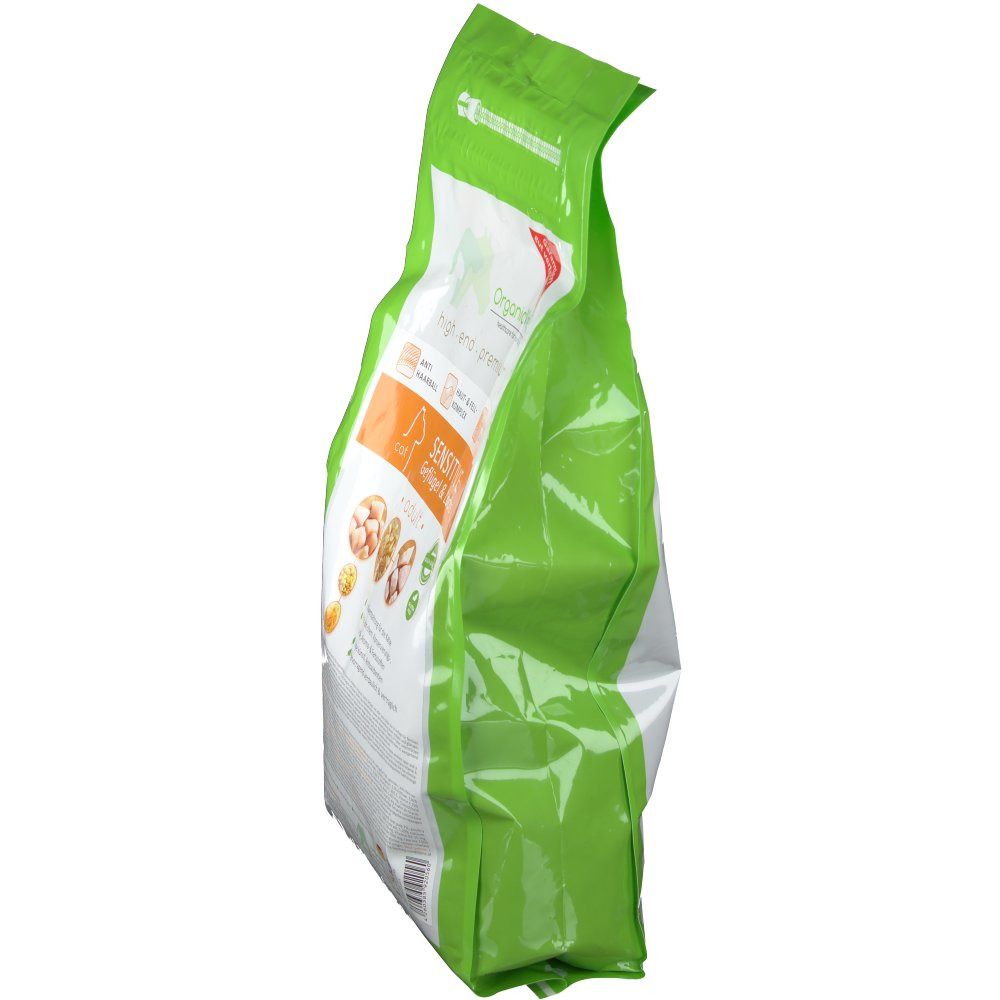 OrganicVet KATZE Trockenfutter SENSITIVE Geflügel & Lachs