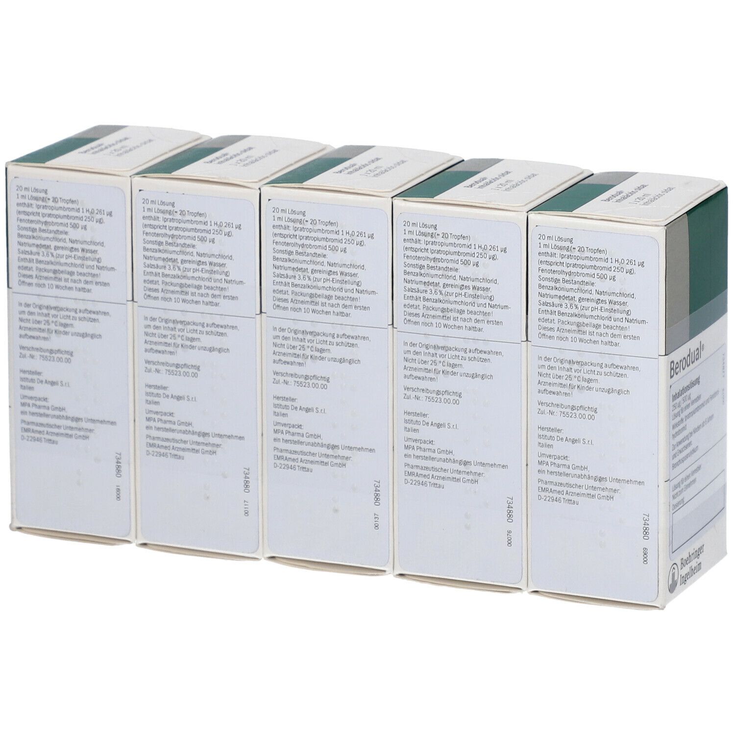 Berodual Inhalationslösung 5x20 ml