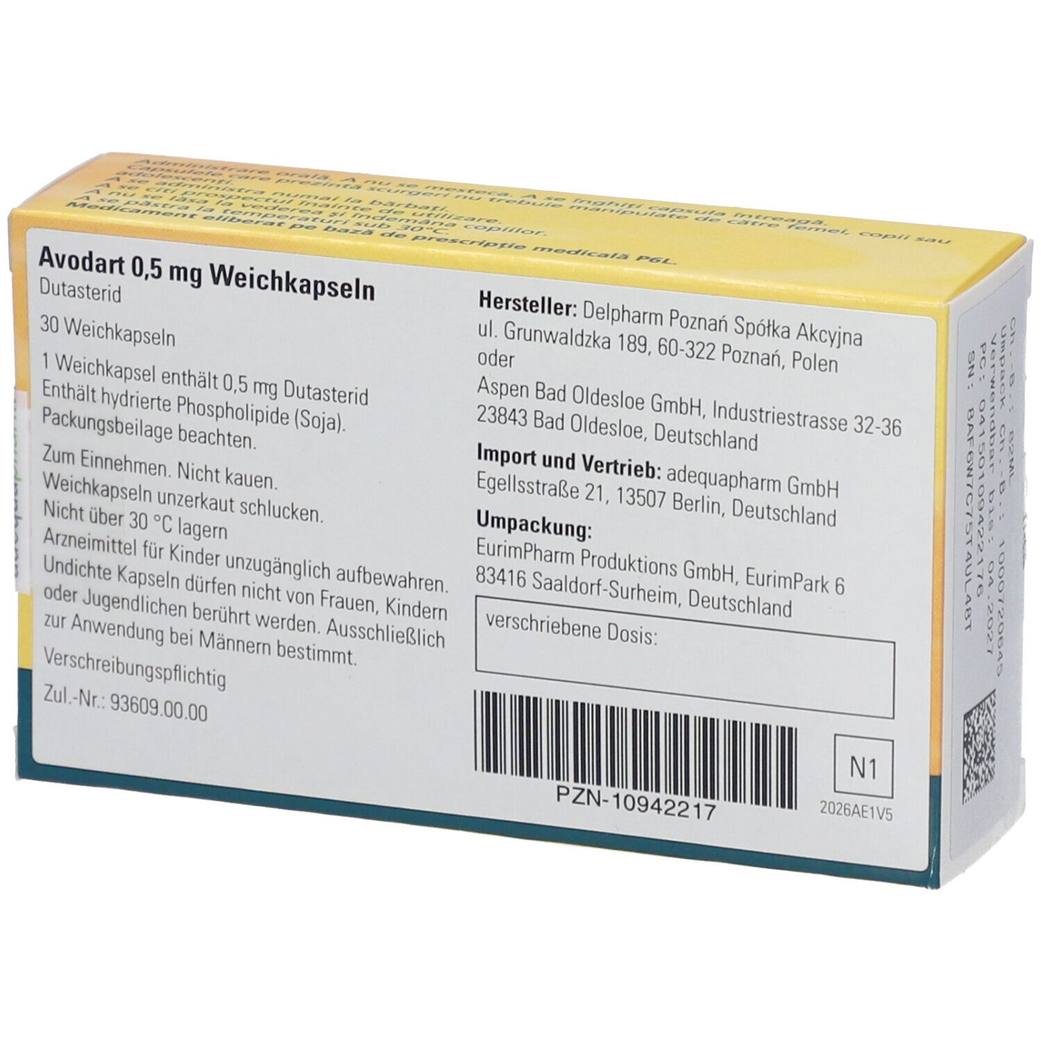 Avodart 0,5 mg