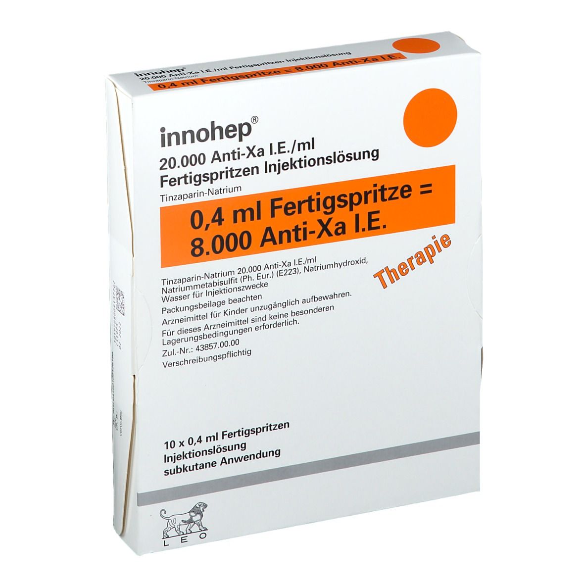Innohep® 20.000 Anti-Xa I.E./ ml 0,4 ml