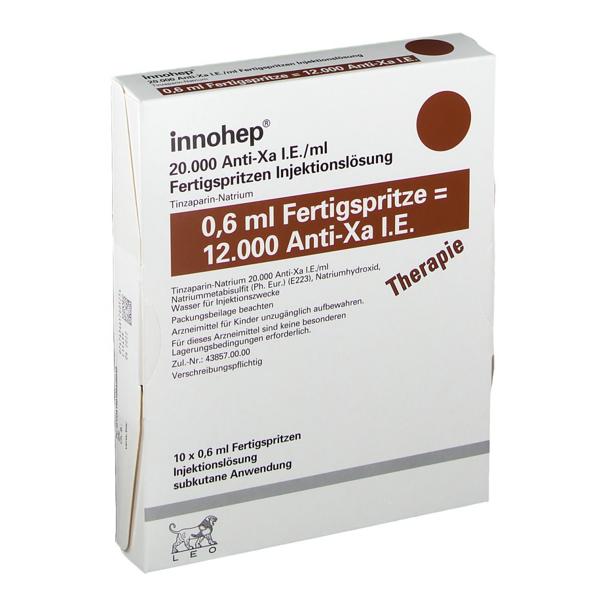 Innohep® 20.000 Anti-Xa I.E./ ml 0,6 ml