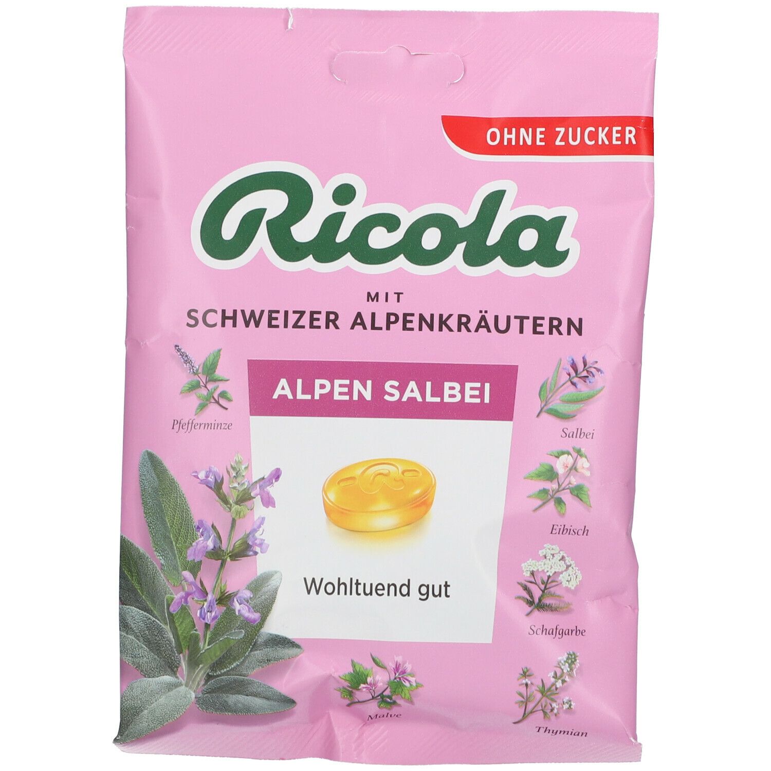 Ricola o.Z.Beutel Salbei Alpen Bonbons 75 g