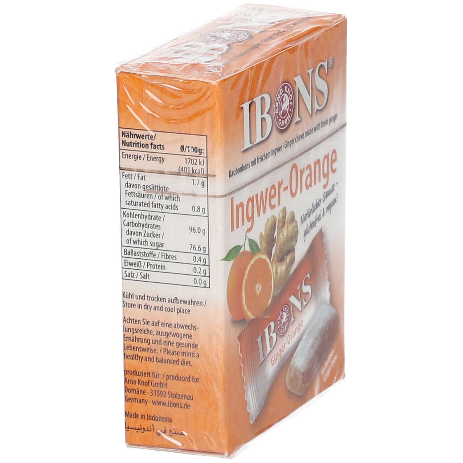 Original IBONS® Ingwer Bonbons Orange